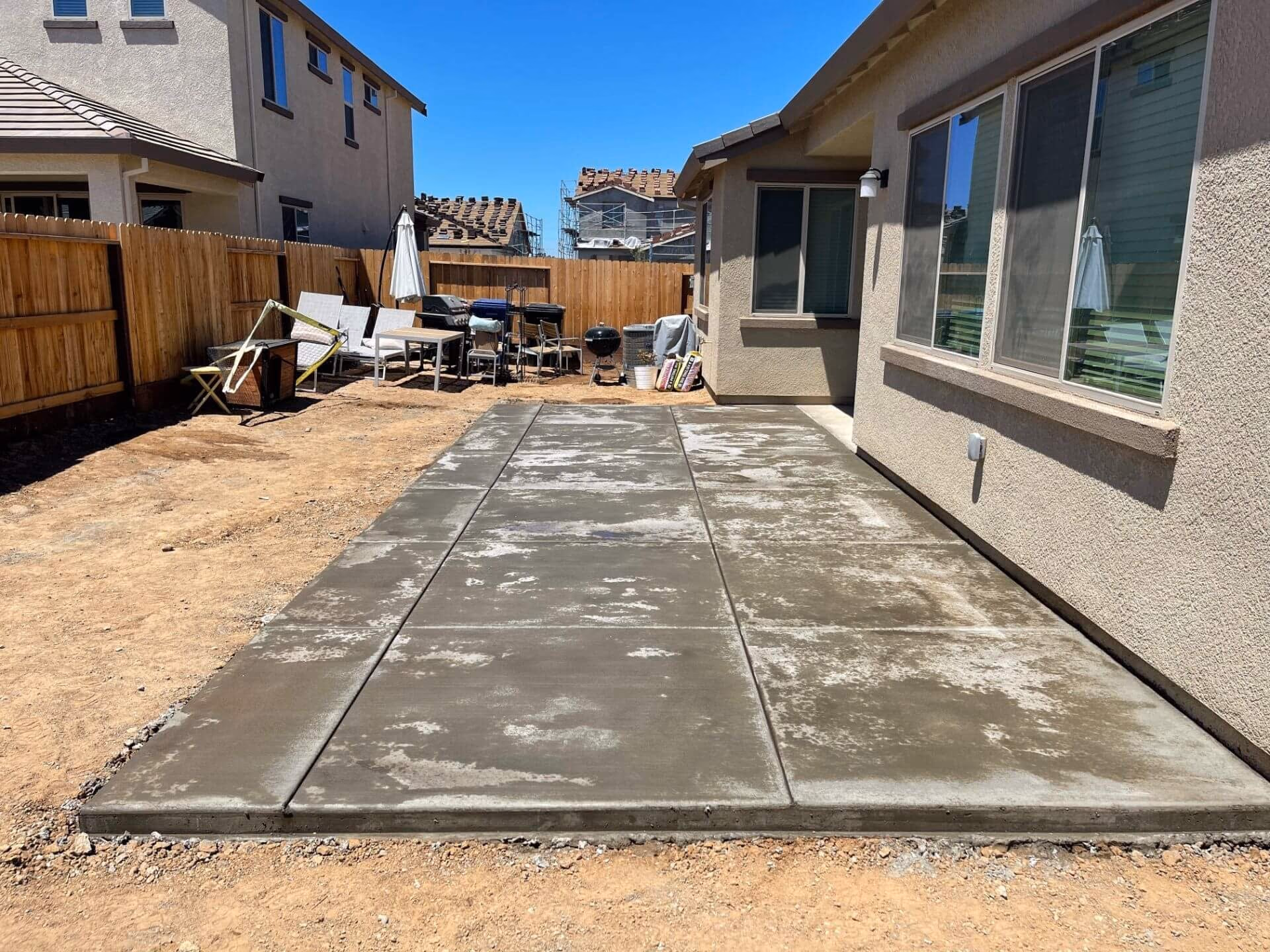 Concrete Patios project by CA Pro Concrete in Sacramento