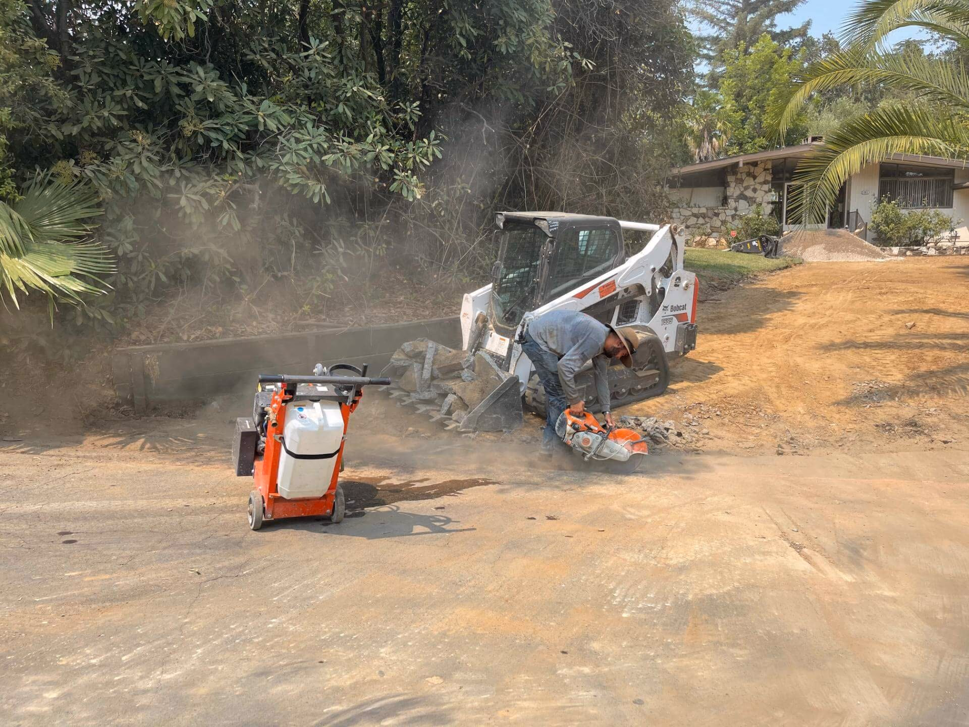 Digging & Grading project by CA Pro Concrete in Sacramento