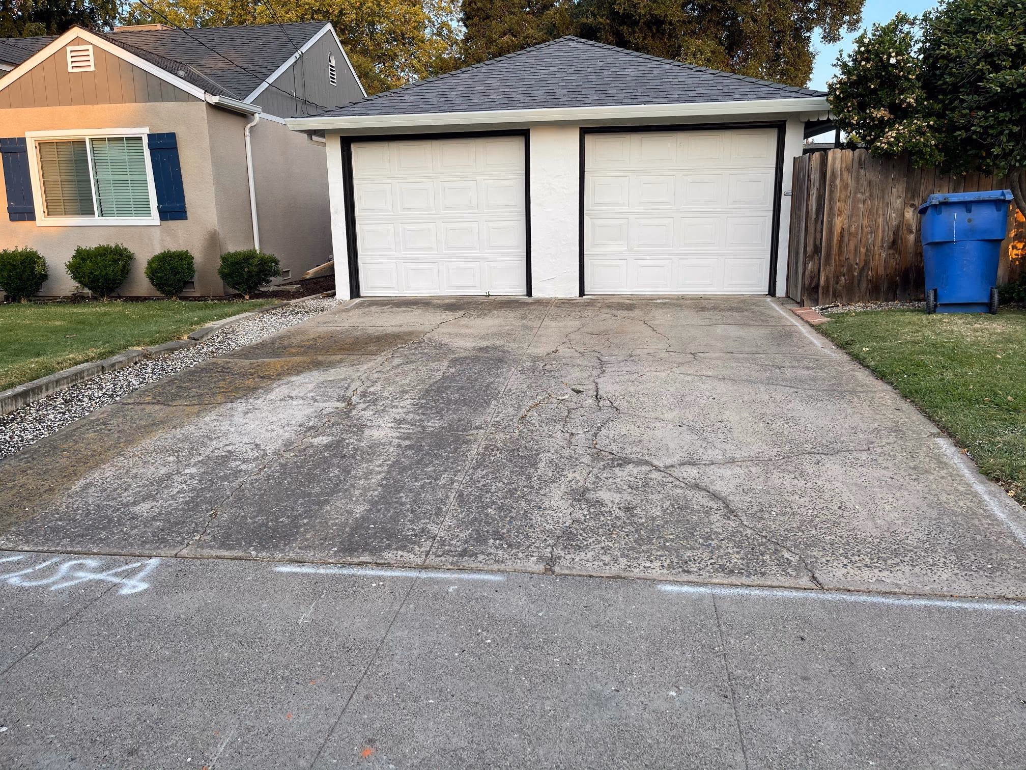 Residential concrete driveway installation in Sacramento, CA