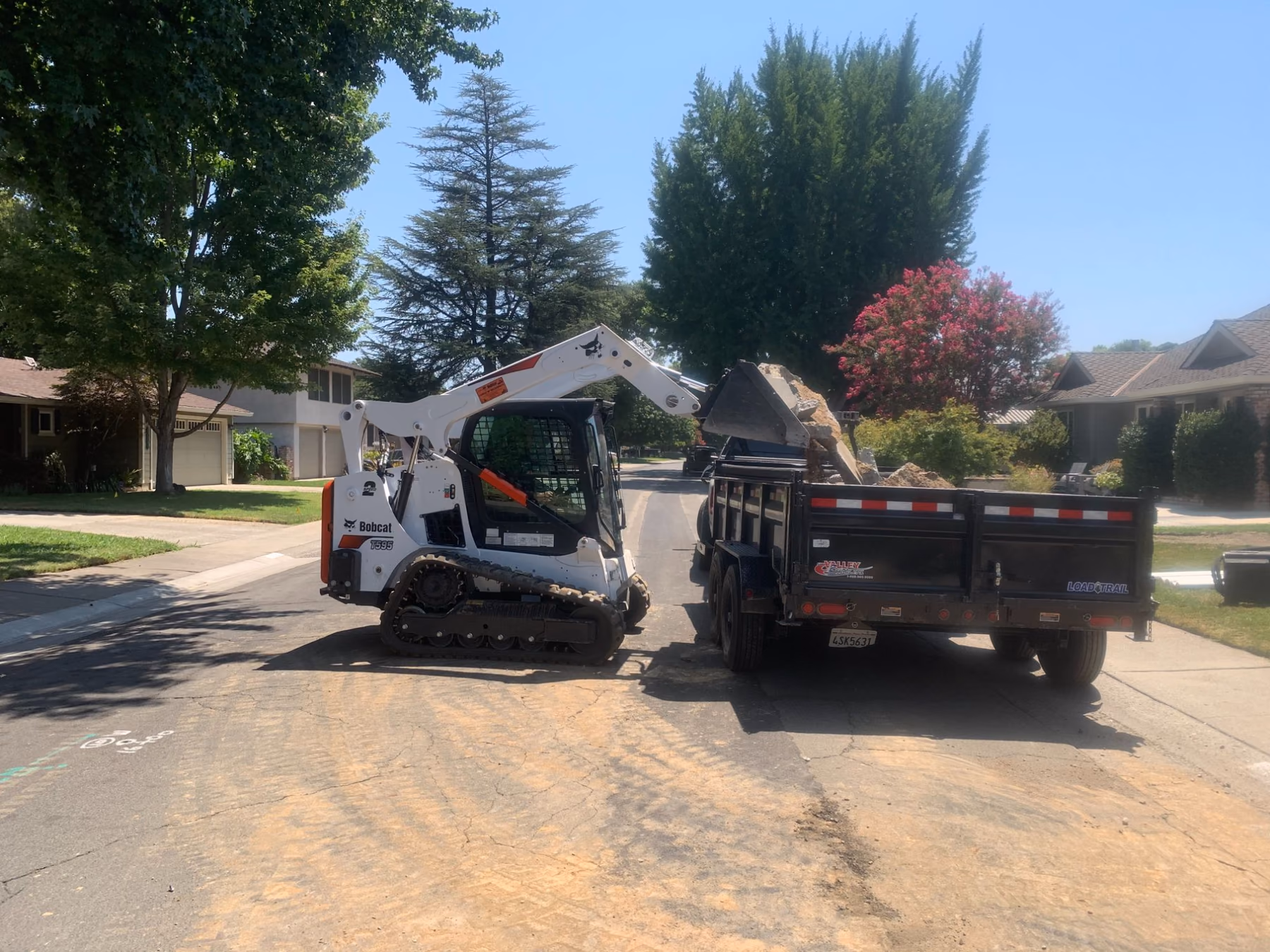 Concrete demolition and removal by CA Pro Concrete