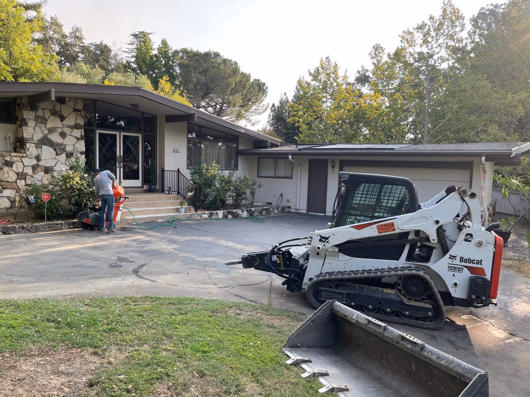 Concrete demolition and removal by CA Pro Concrete