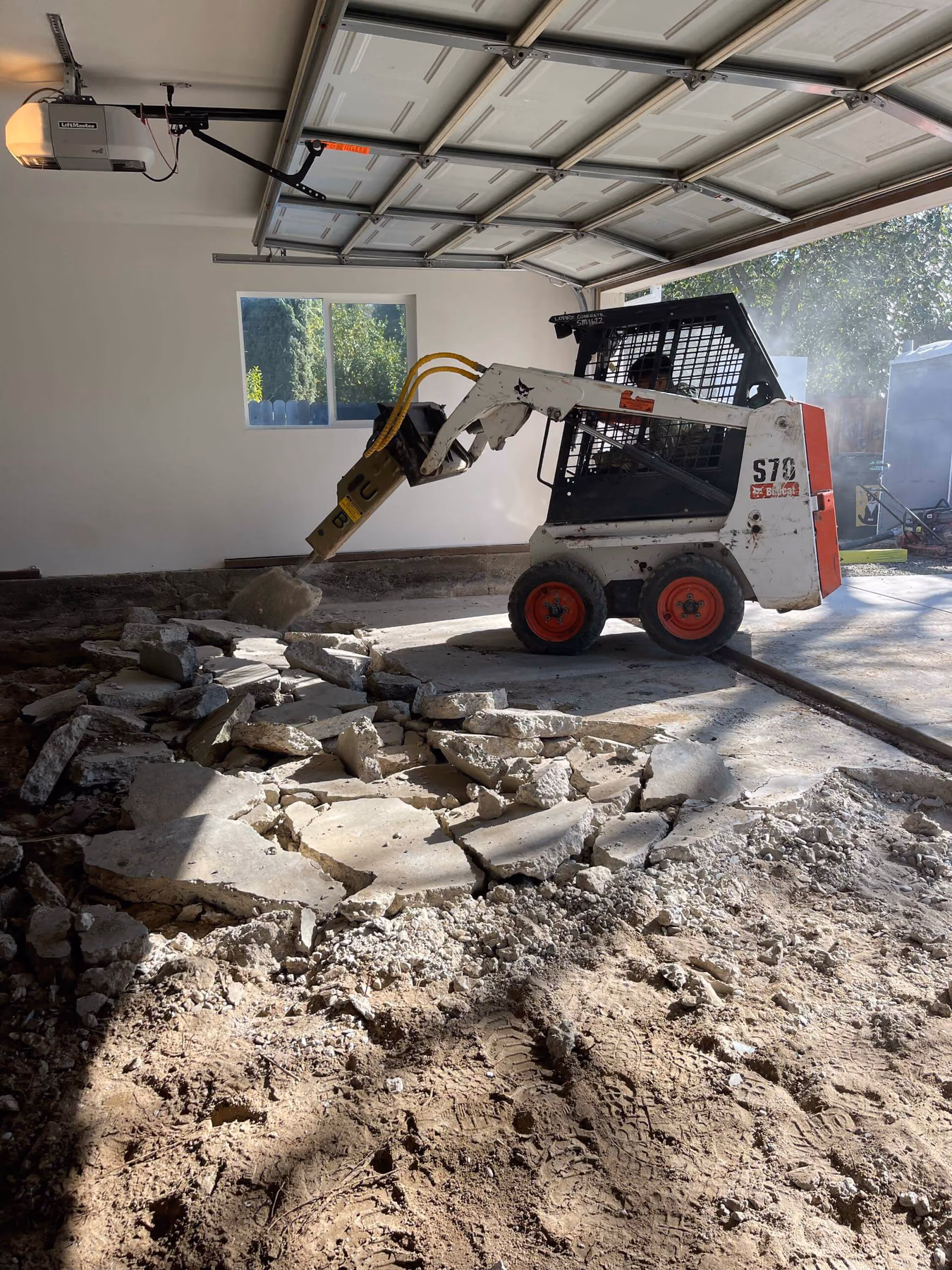 Concrete demolition and removal by CA Pro Concrete