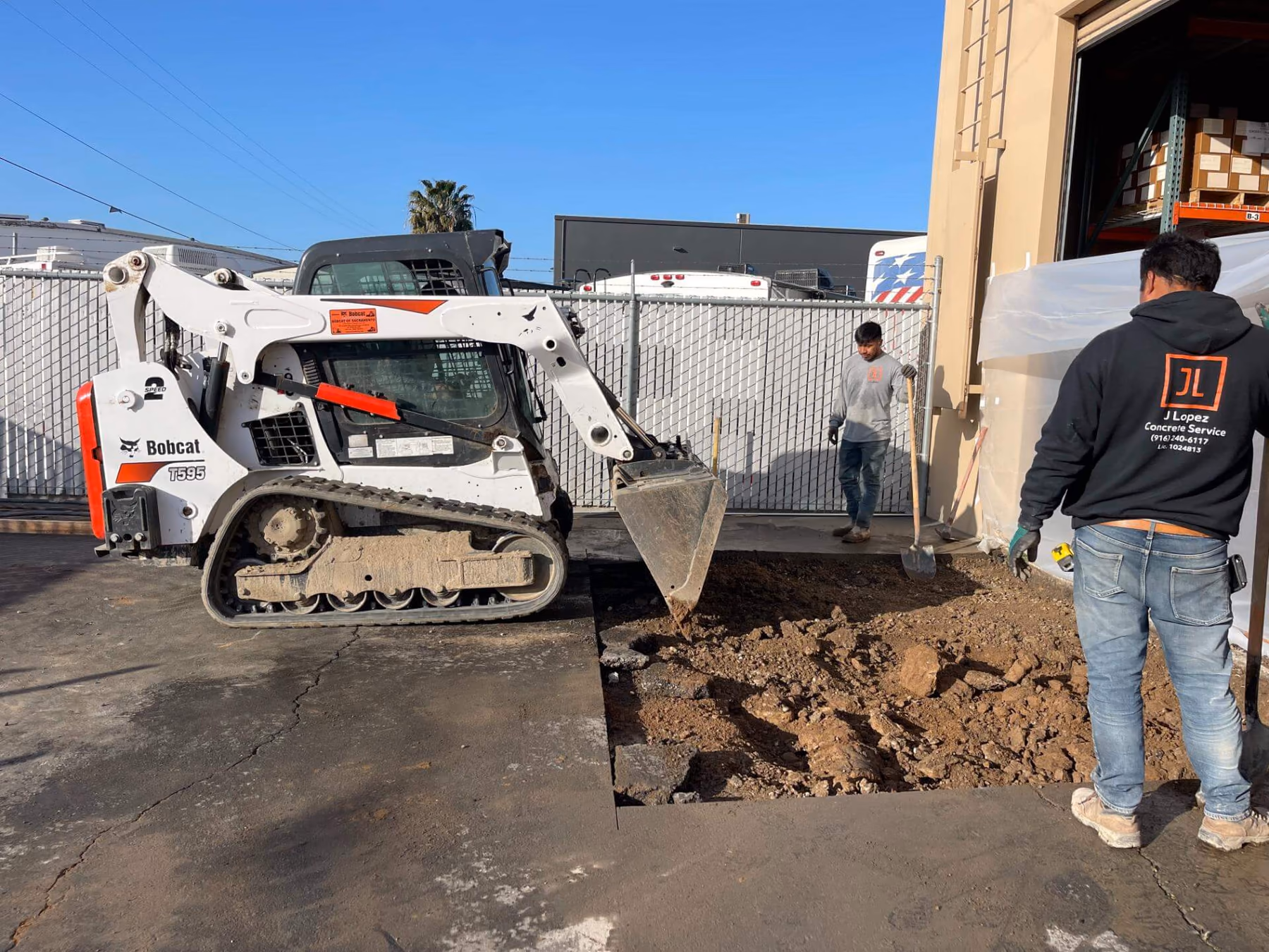 Concrete demolition and removal by CA Pro Concrete