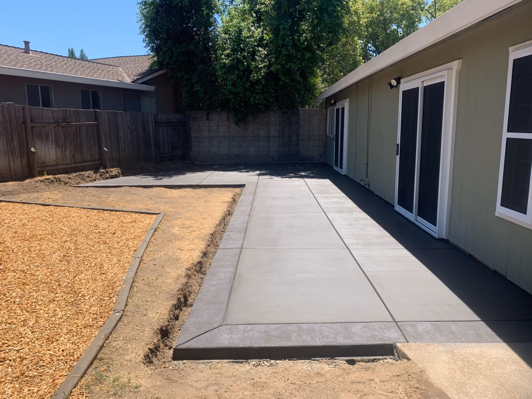 Concrete driveway installed by CA Pro Concrete