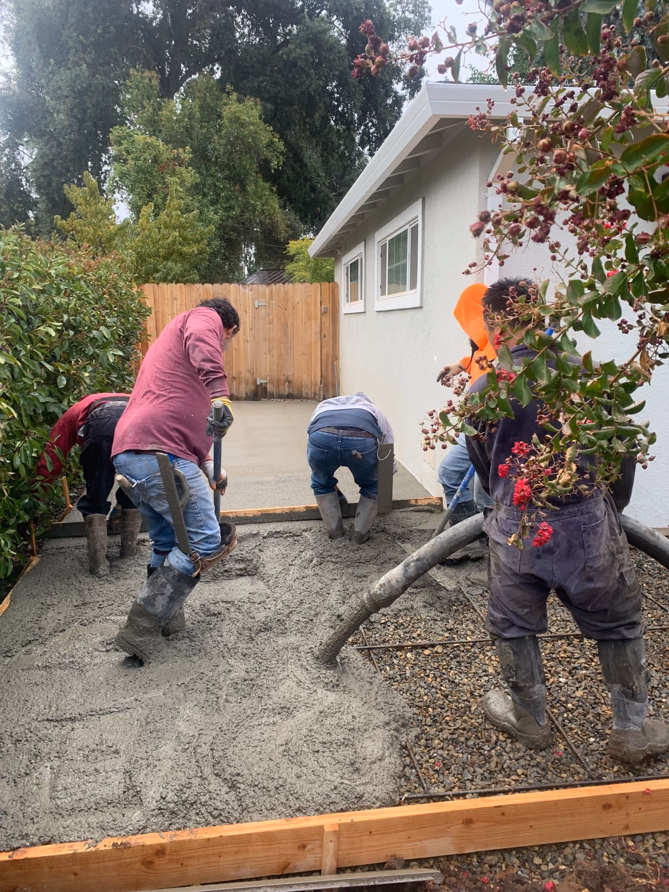 Concrete driveway installed by CA Pro Concrete
