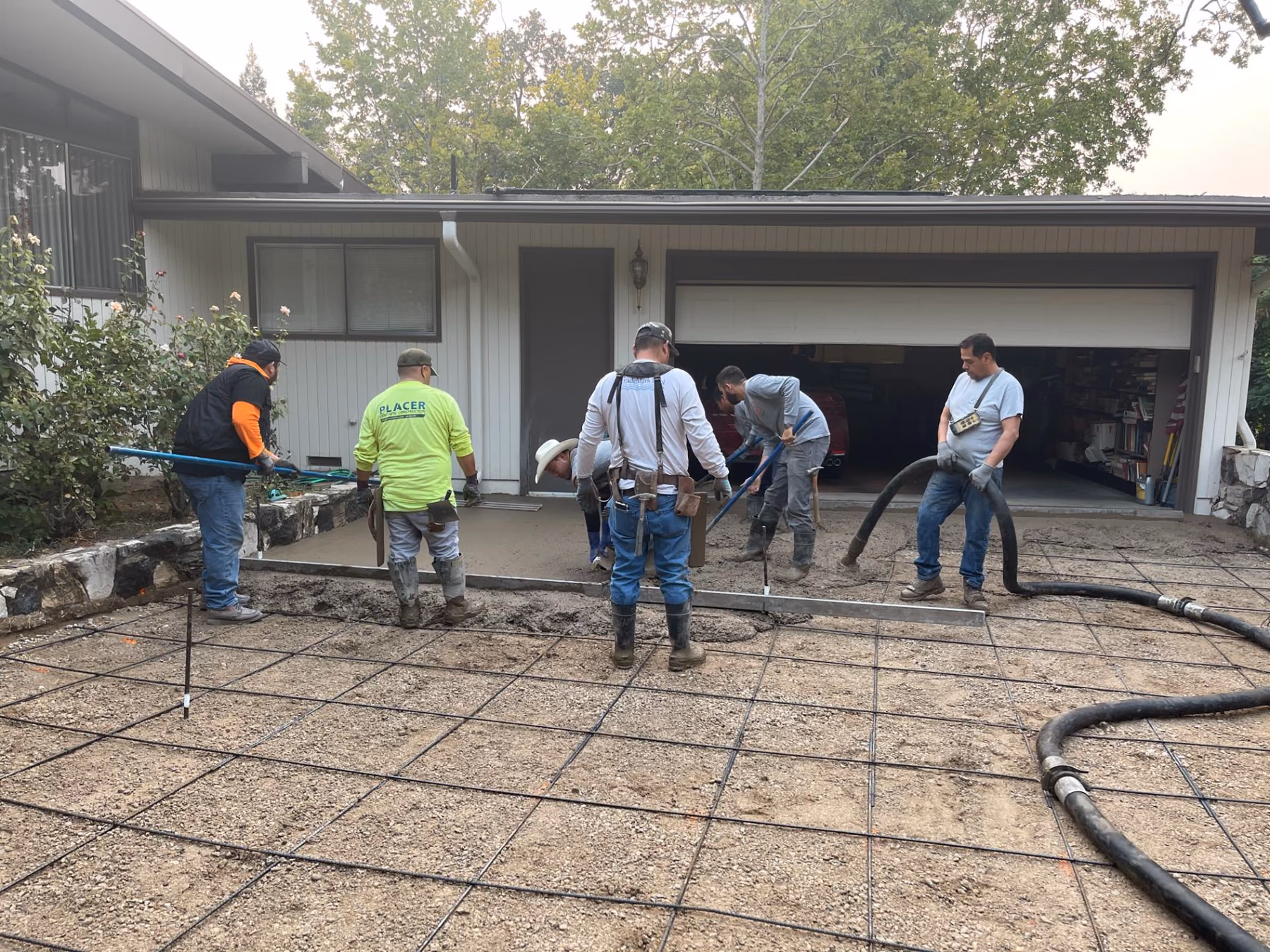 Concrete driveway installed by CA Pro Concrete