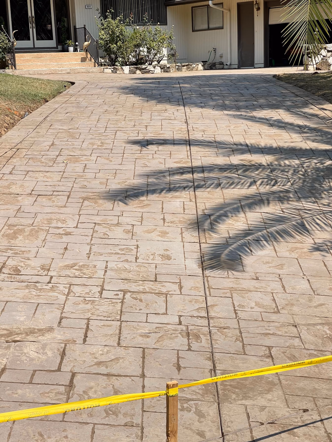 Concrete driveway installed by CA Pro Concrete