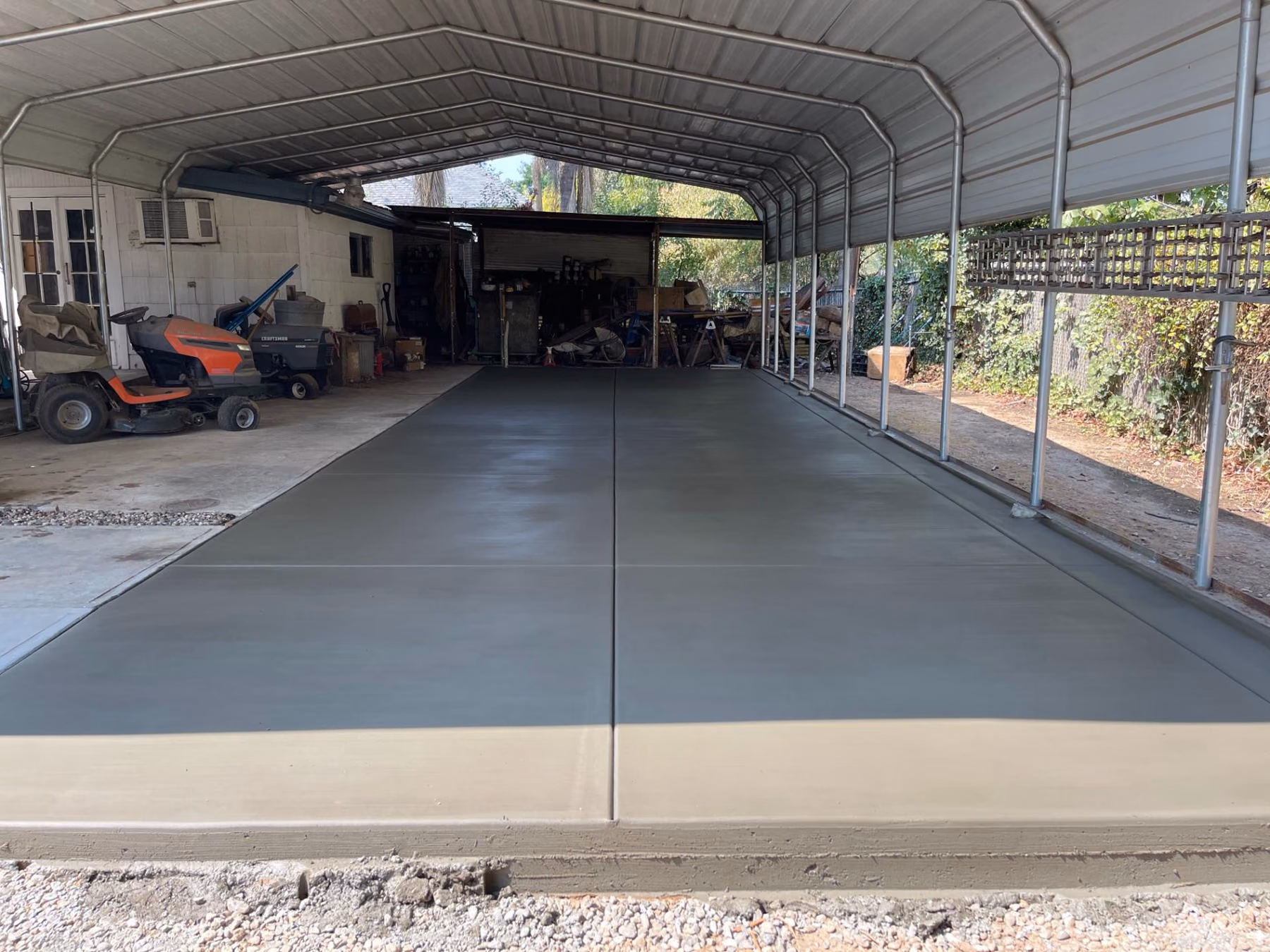 Concrete driveway installed by CA Pro Concrete