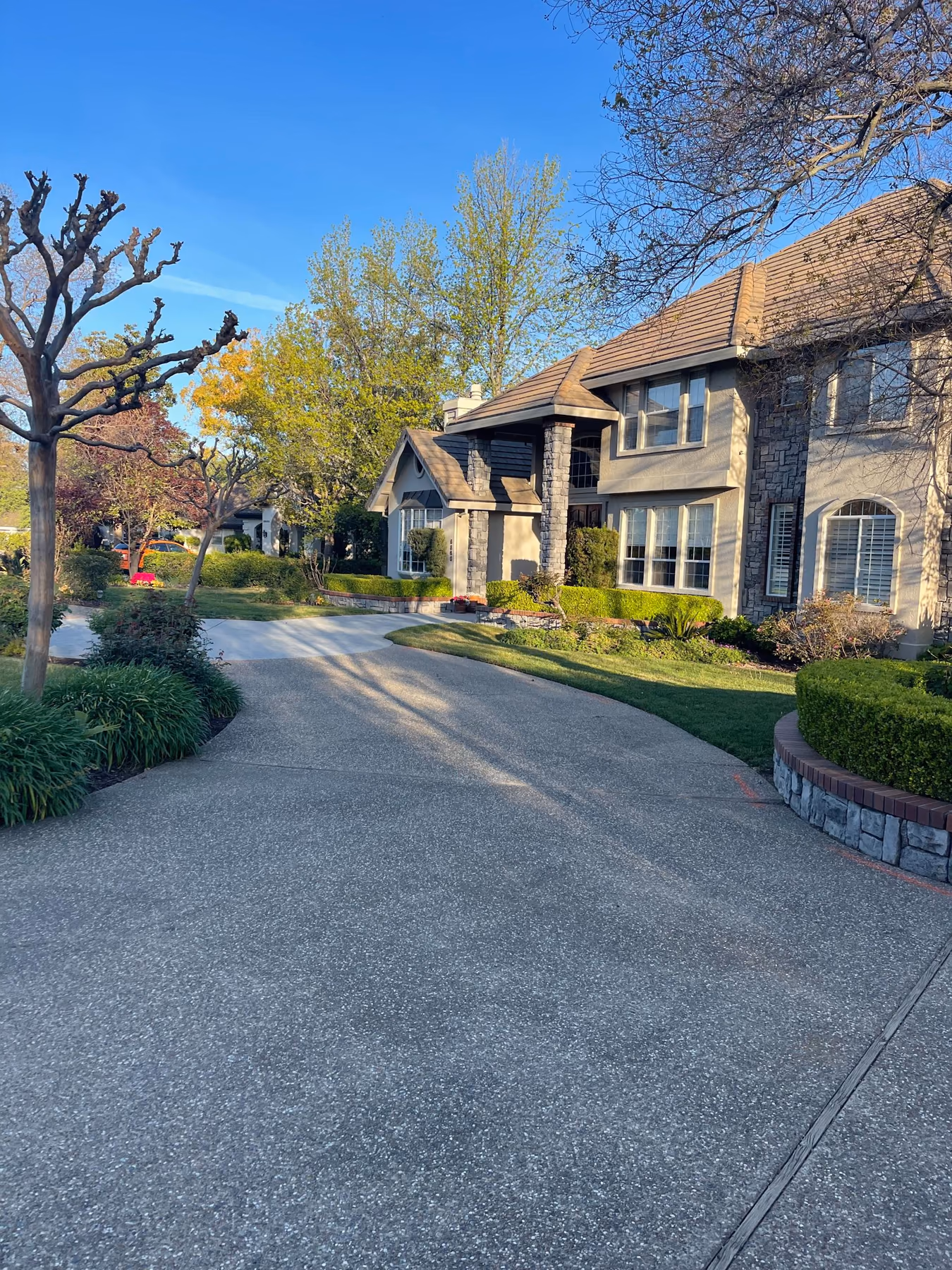 Concrete driveway installed by CA Pro Concrete