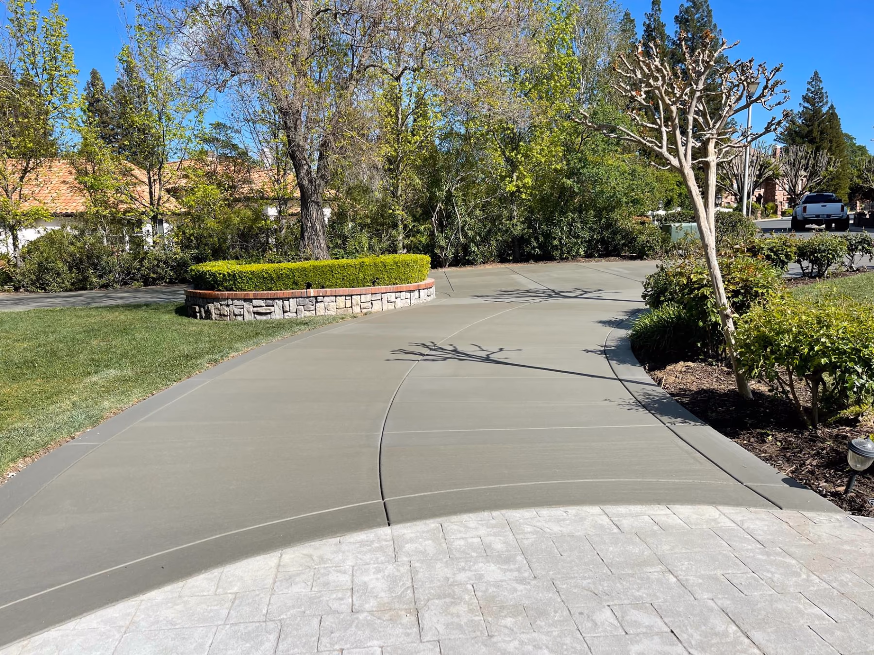 Concrete driveway installed by CA Pro Concrete