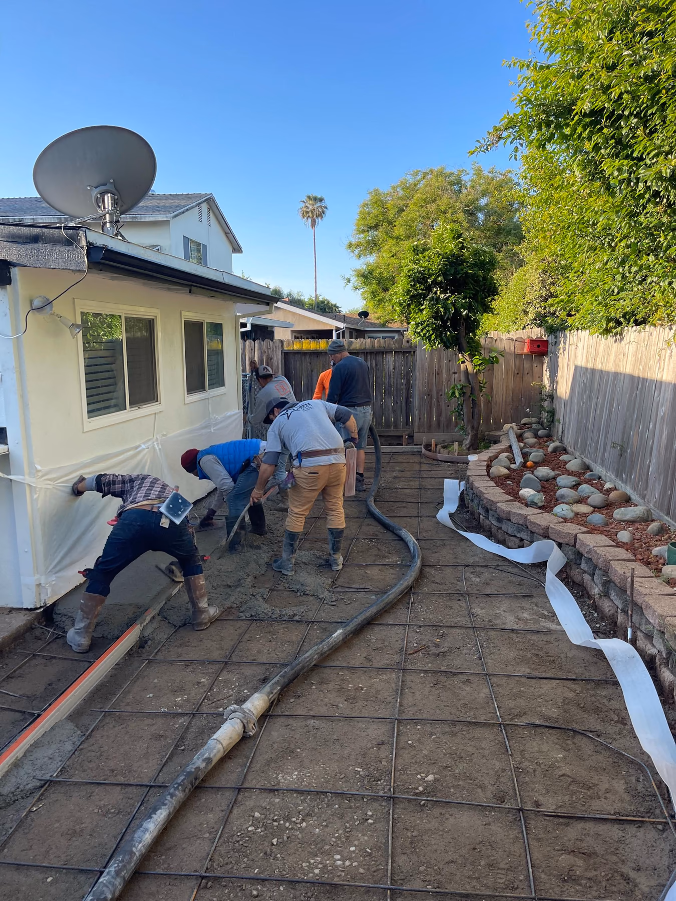 Concrete driveway installed by CA Pro Concrete