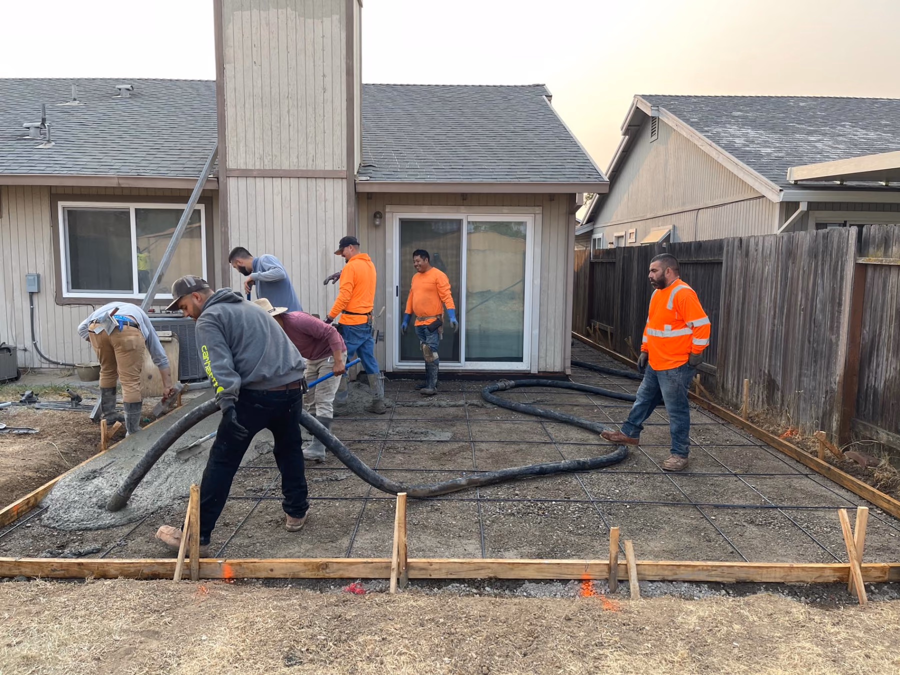 Concrete driveway installed by CA Pro Concrete