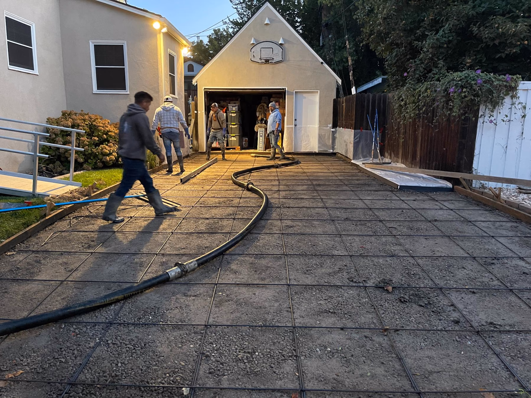 Concrete driveway installed by CA Pro Concrete