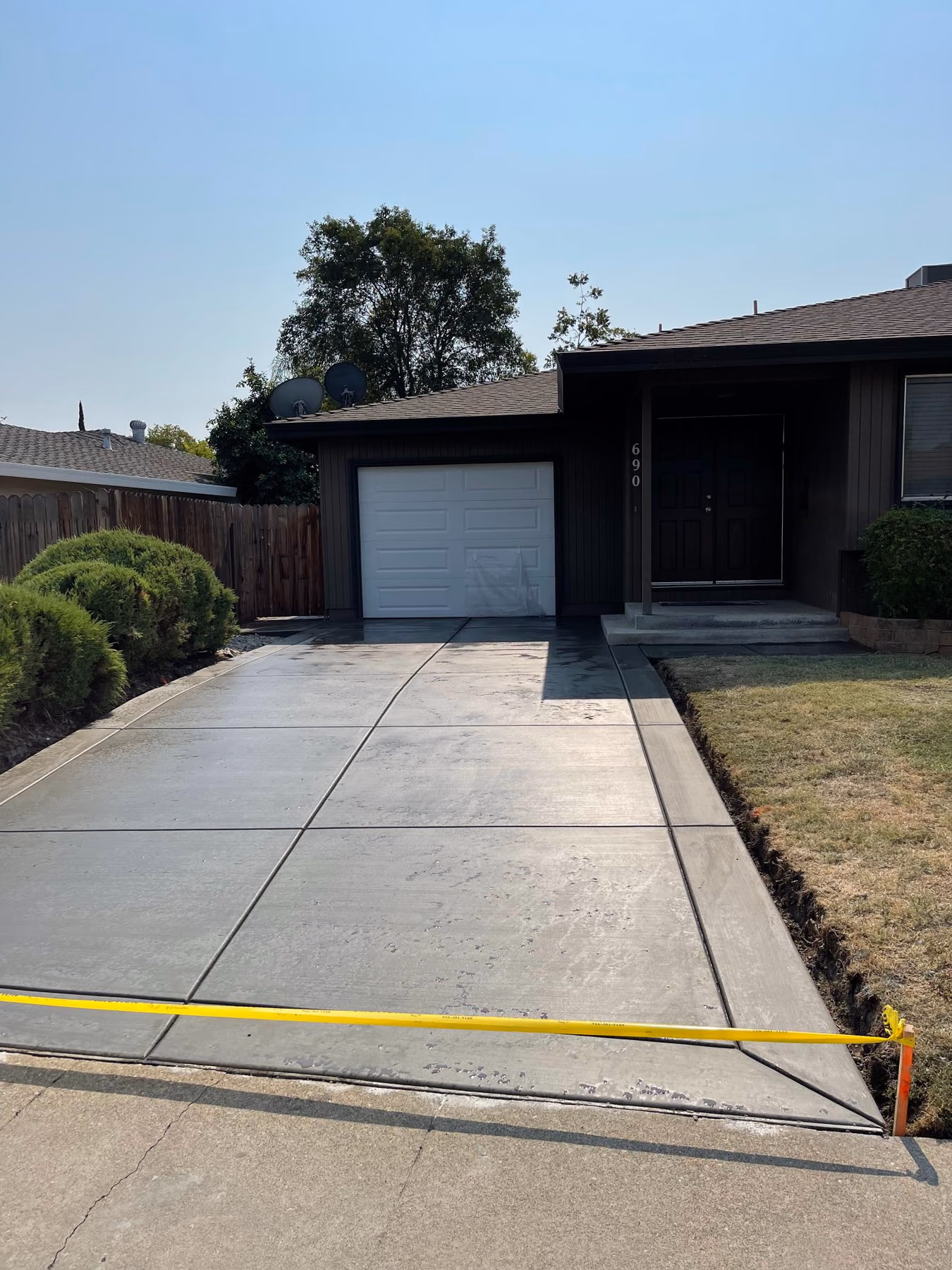 Concrete driveway installed by CA Pro Concrete