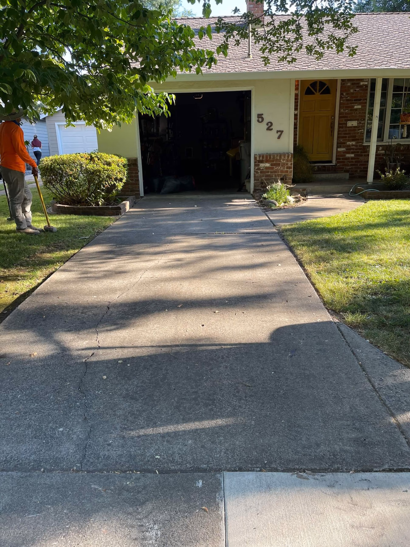 Concrete driveway installed by CA Pro Concrete