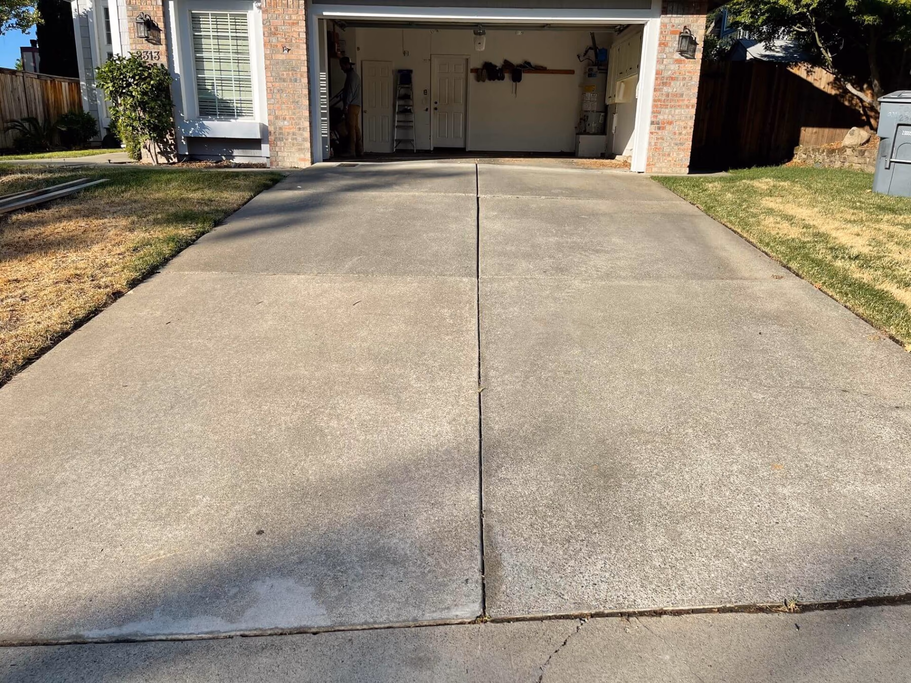 Concrete driveway installed by CA Pro Concrete
