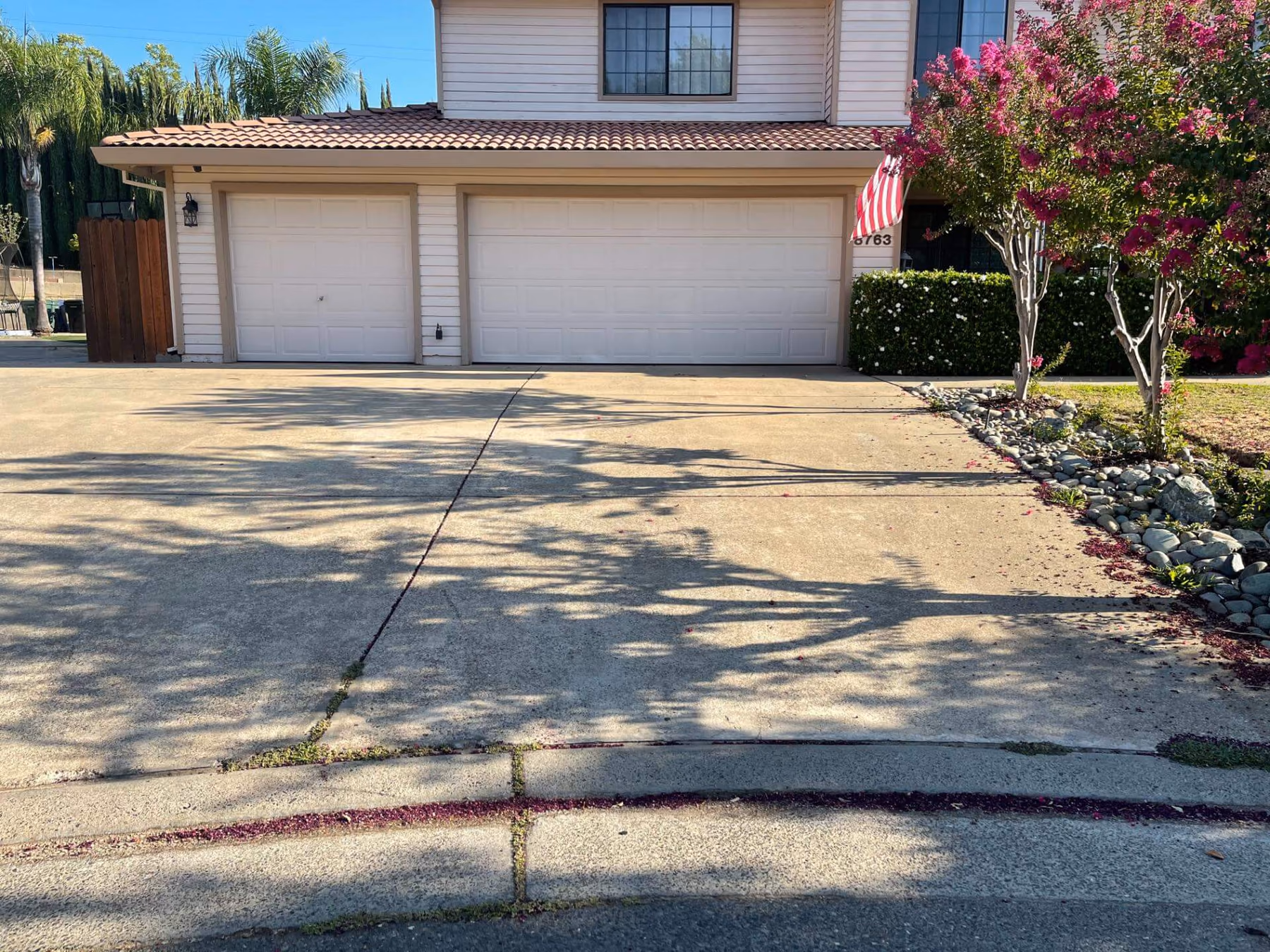 Concrete driveway installed by CA Pro Concrete