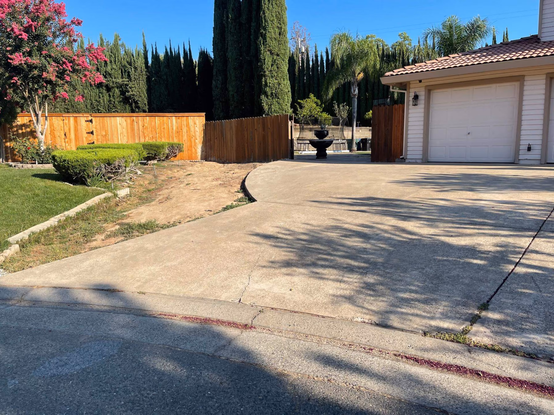 Concrete driveway installed by CA Pro Concrete