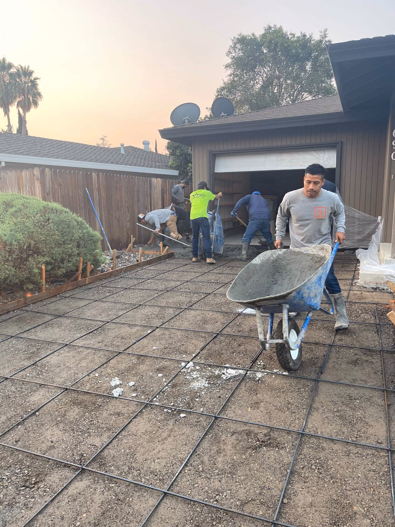 Concrete driveway installed by CA Pro Concrete