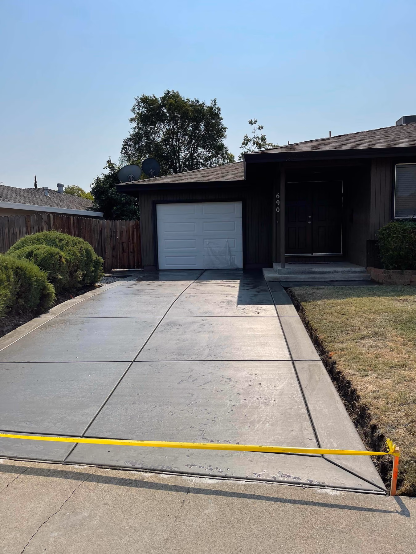 Concrete driveway installed by CA Pro Concrete