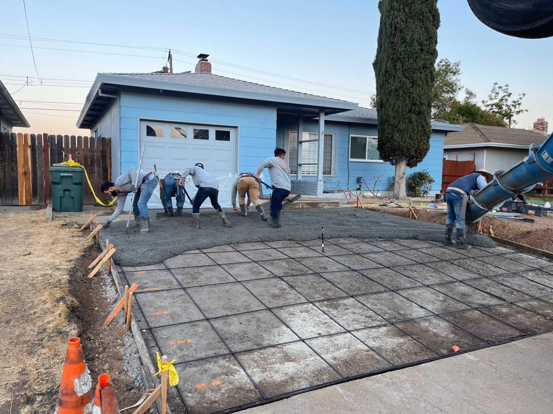 Concrete driveway installed by CA Pro Concrete