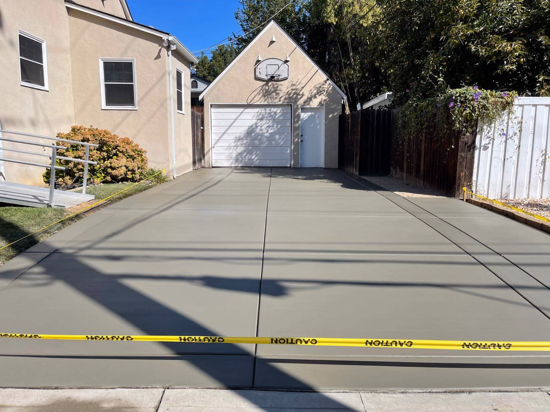 Concrete driveway installed by CA Pro Concrete