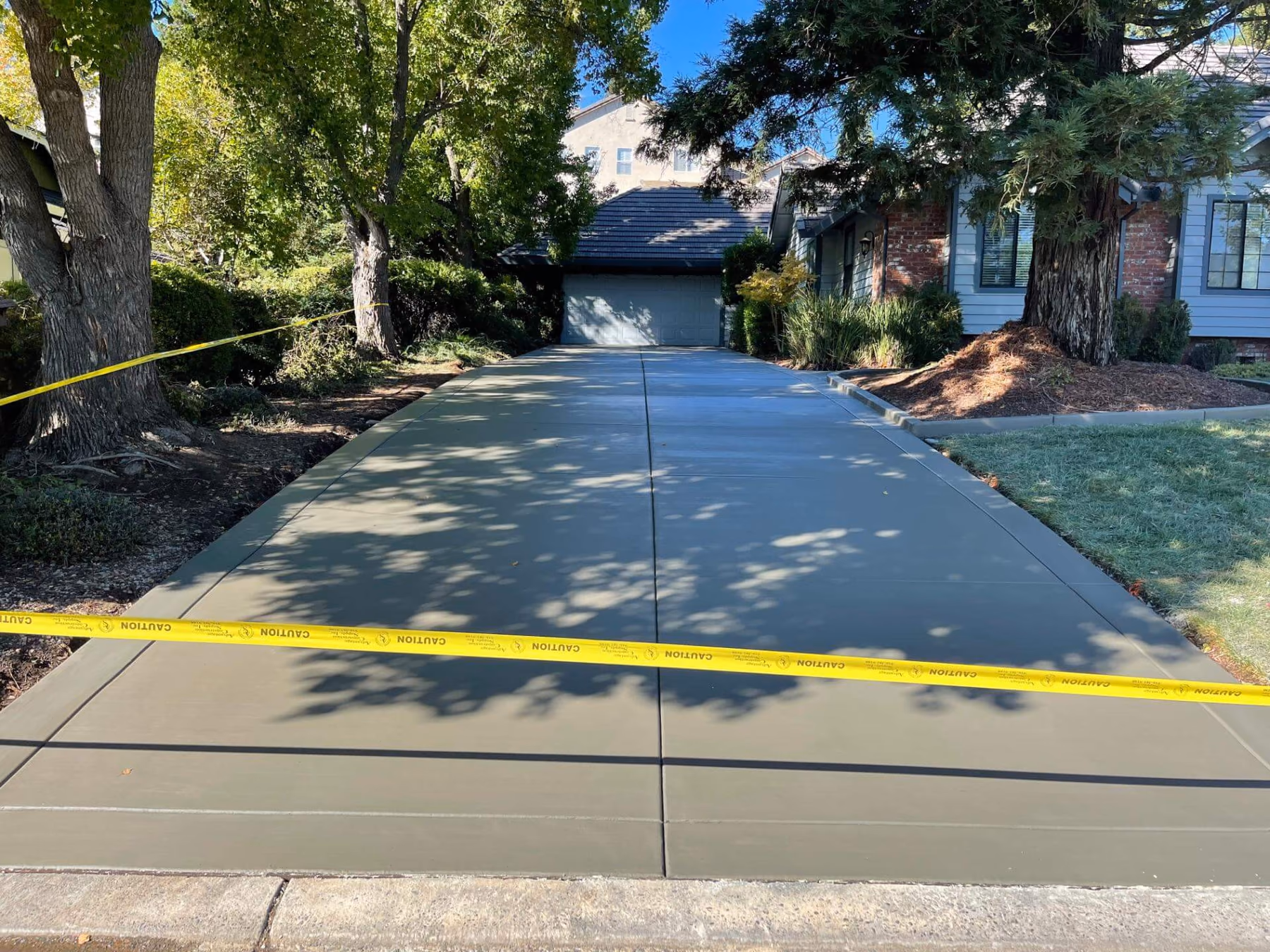 Concrete driveway installed by CA Pro Concrete