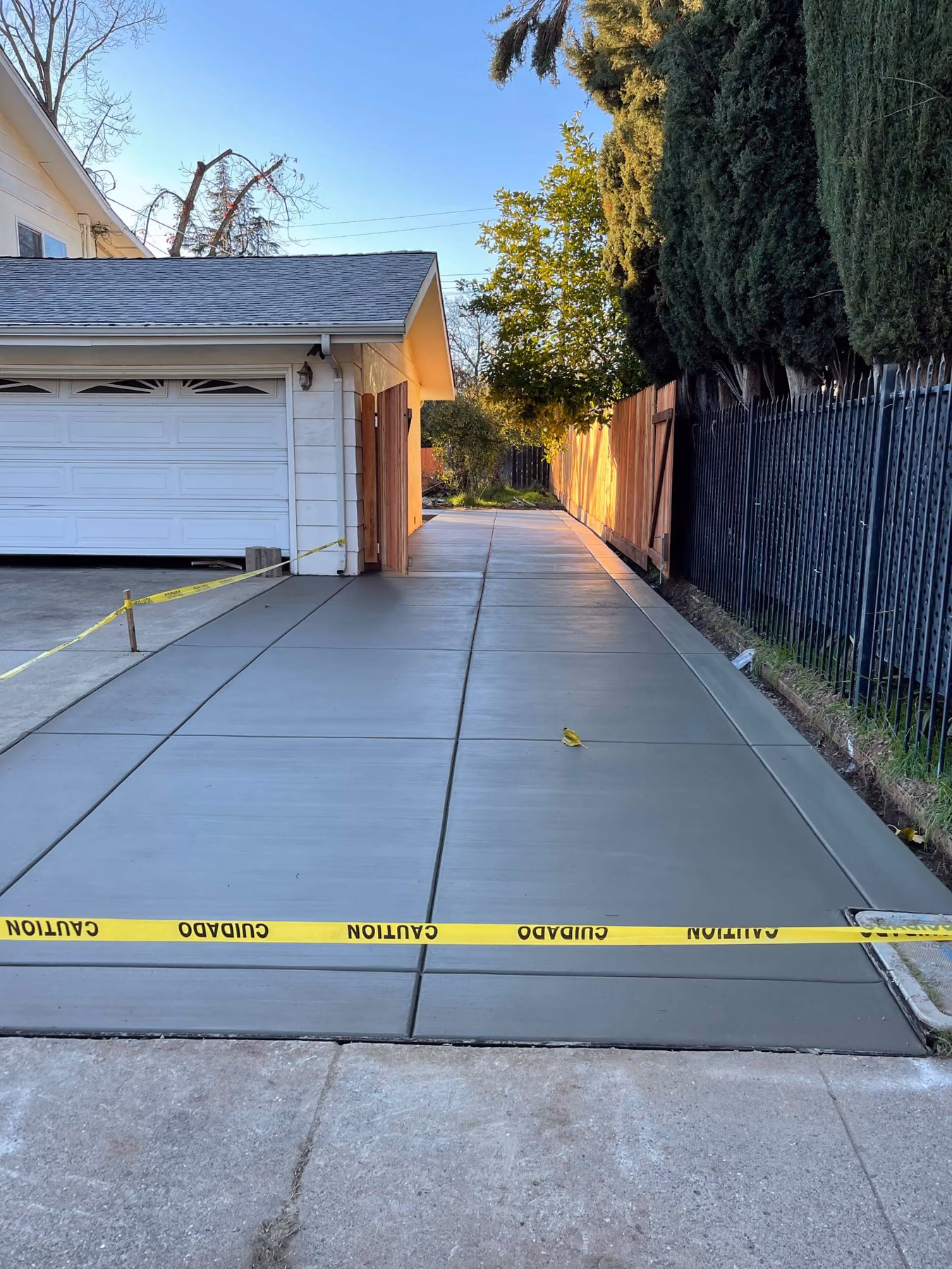 Concrete driveway installed by CA Pro Concrete