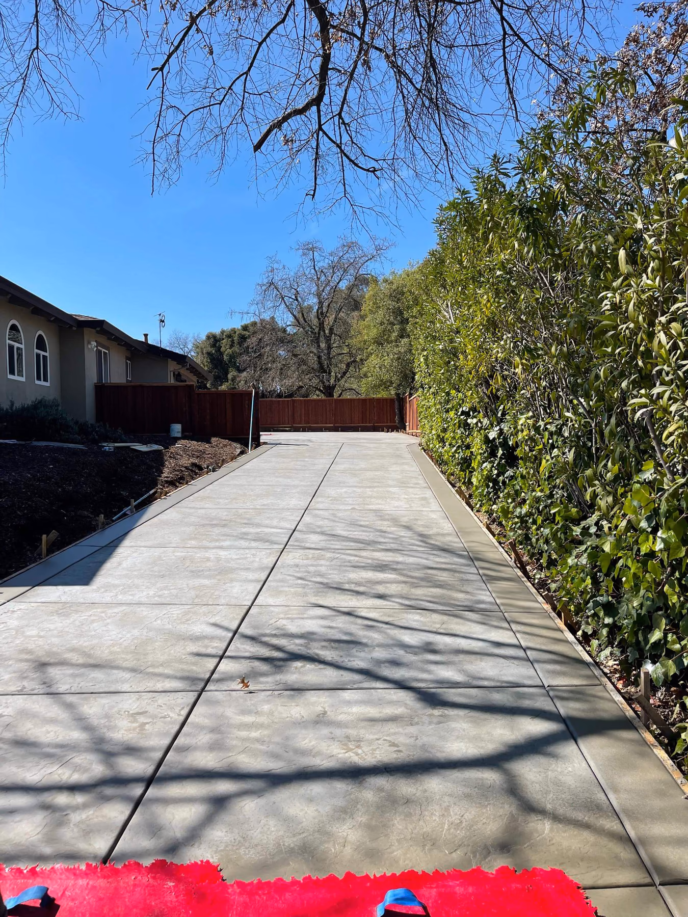 Concrete driveway installed by CA Pro Concrete