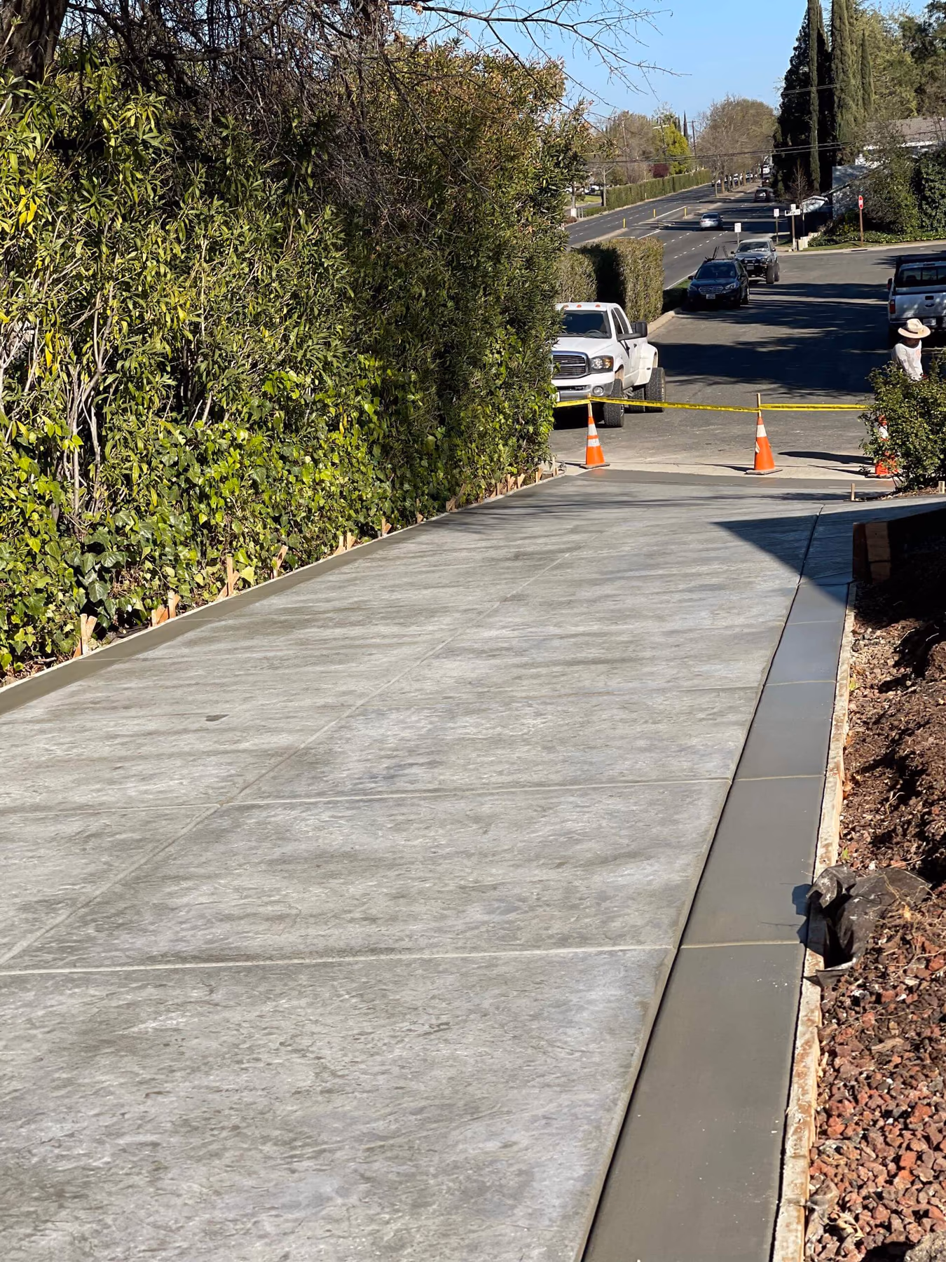Concrete driveway installed by CA Pro Concrete