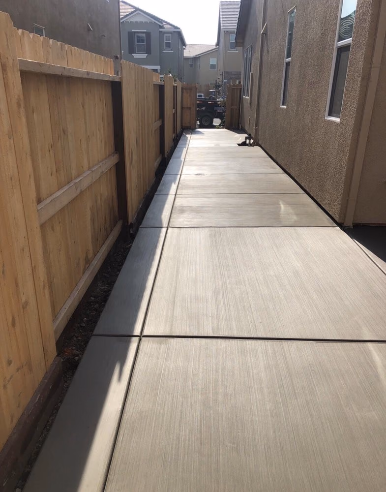 Concrete driveway installed by CA Pro Concrete