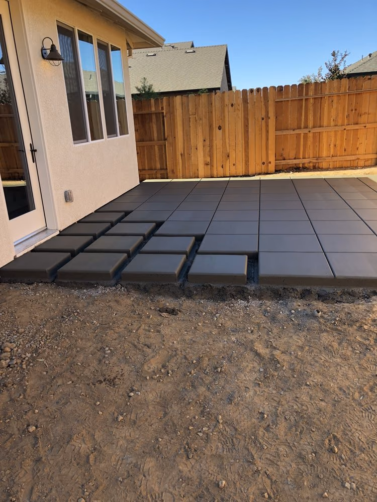 Concrete driveway installed by CA Pro Concrete