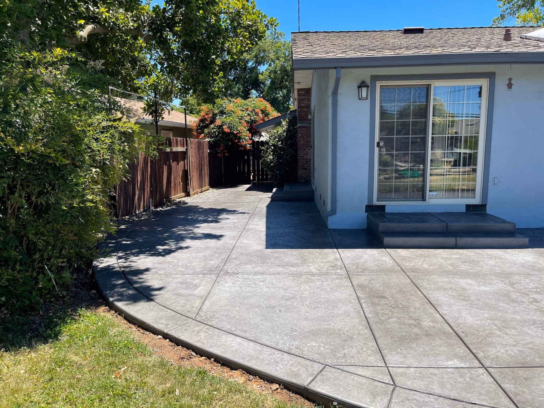 Concrete patio installed by CA Pro Concrete