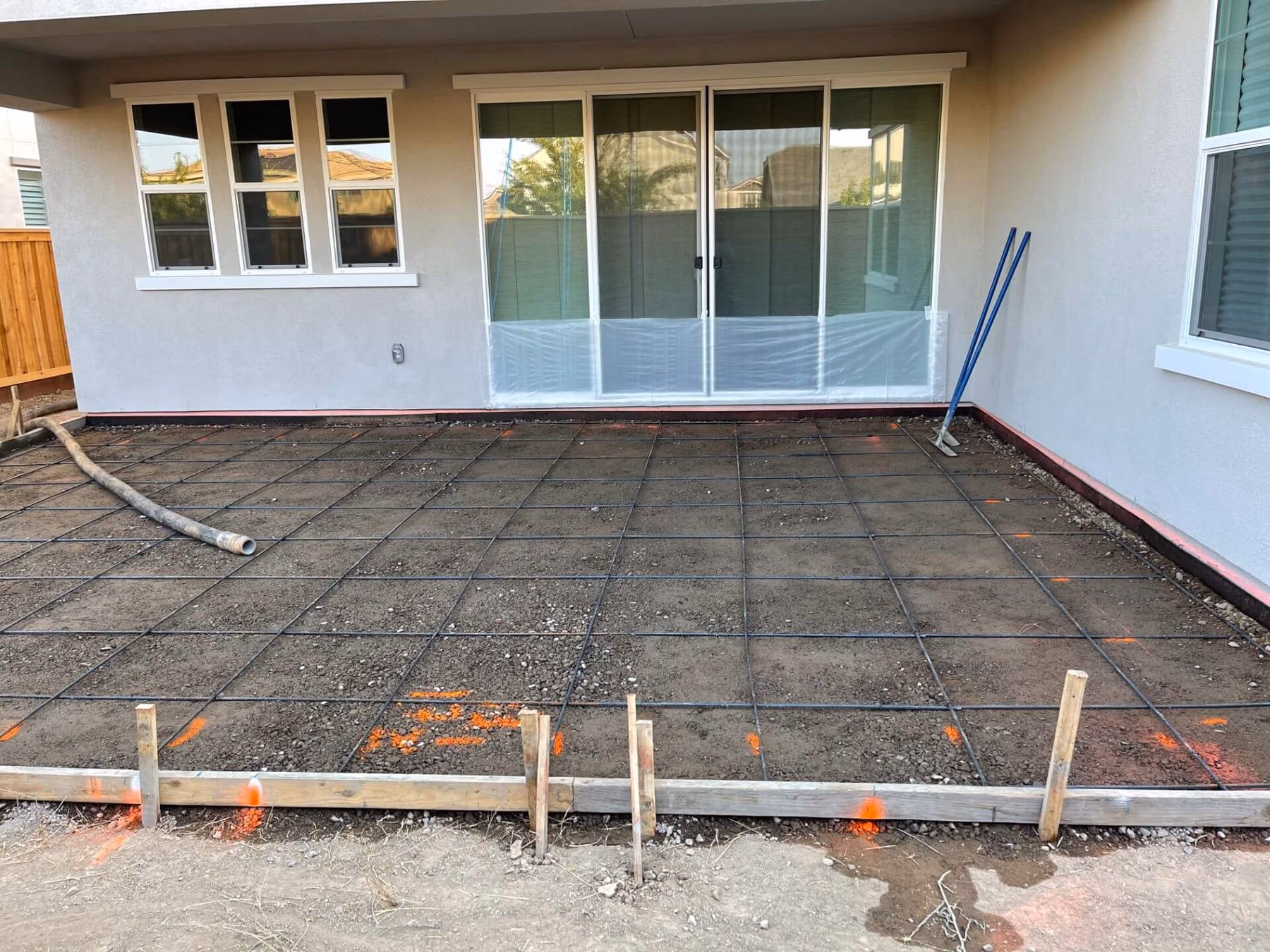 Concrete patio installed by CA Pro Concrete