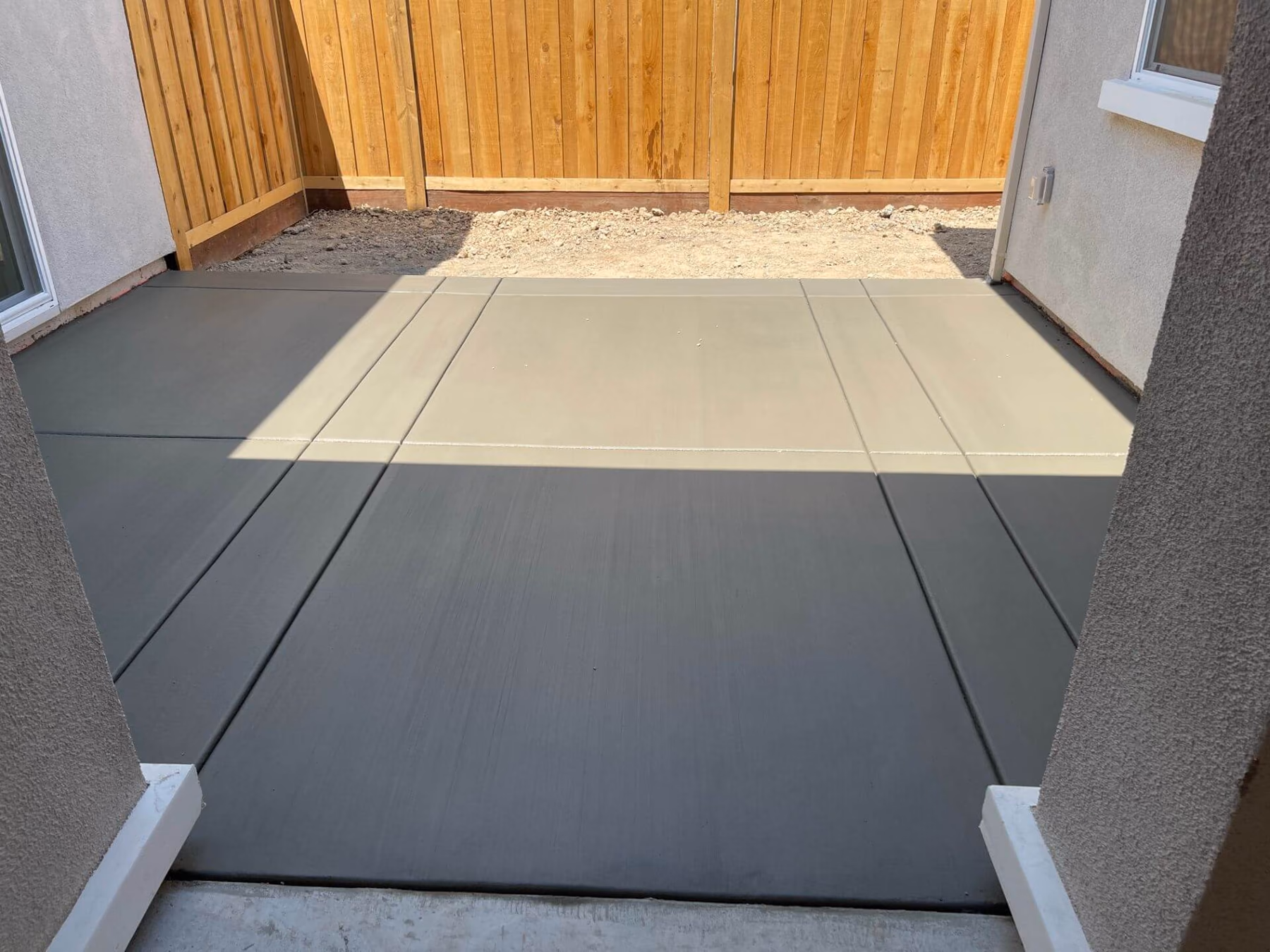 Concrete patio installed by CA Pro Concrete
