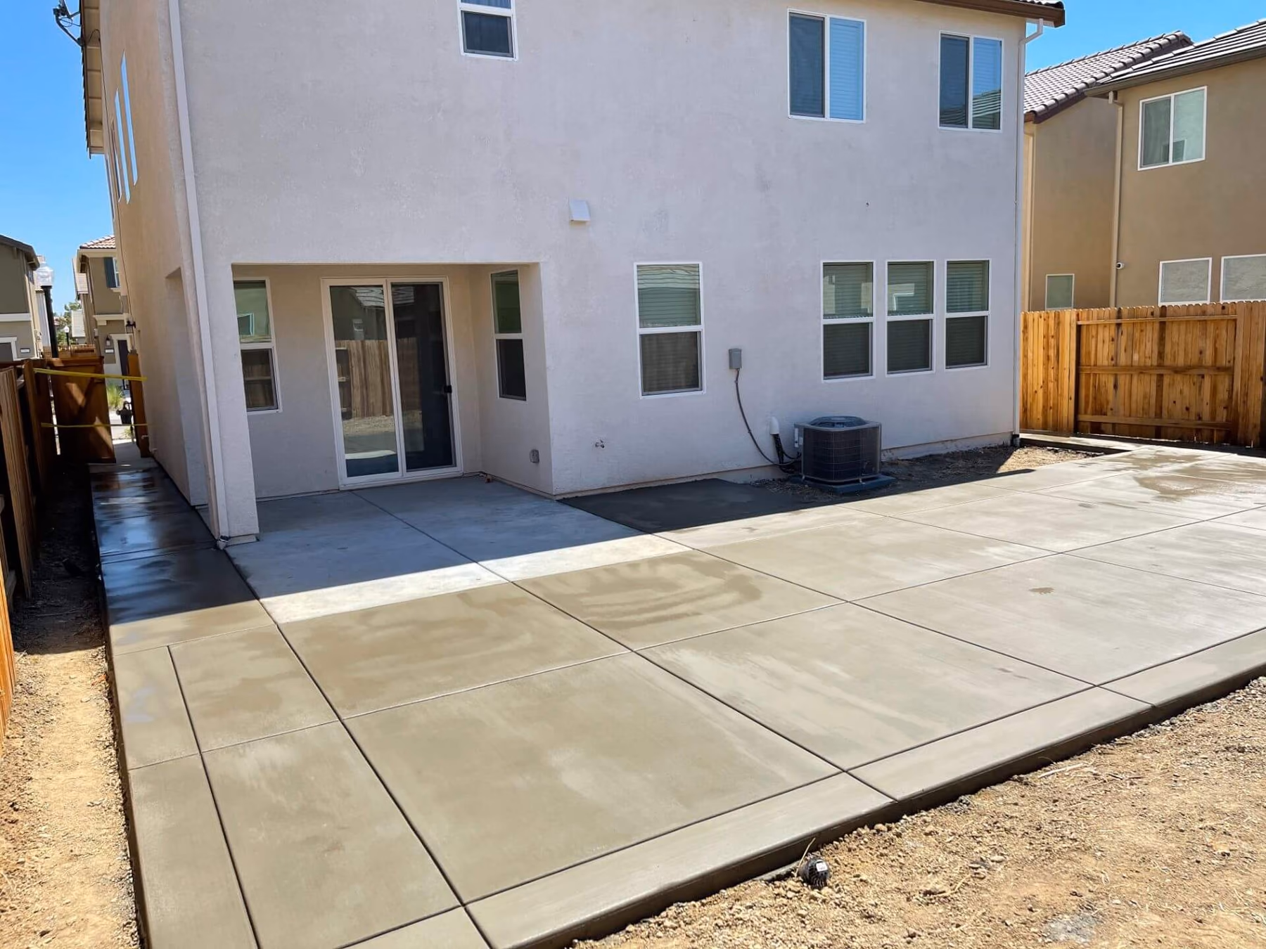 Concrete patio installed by CA Pro Concrete