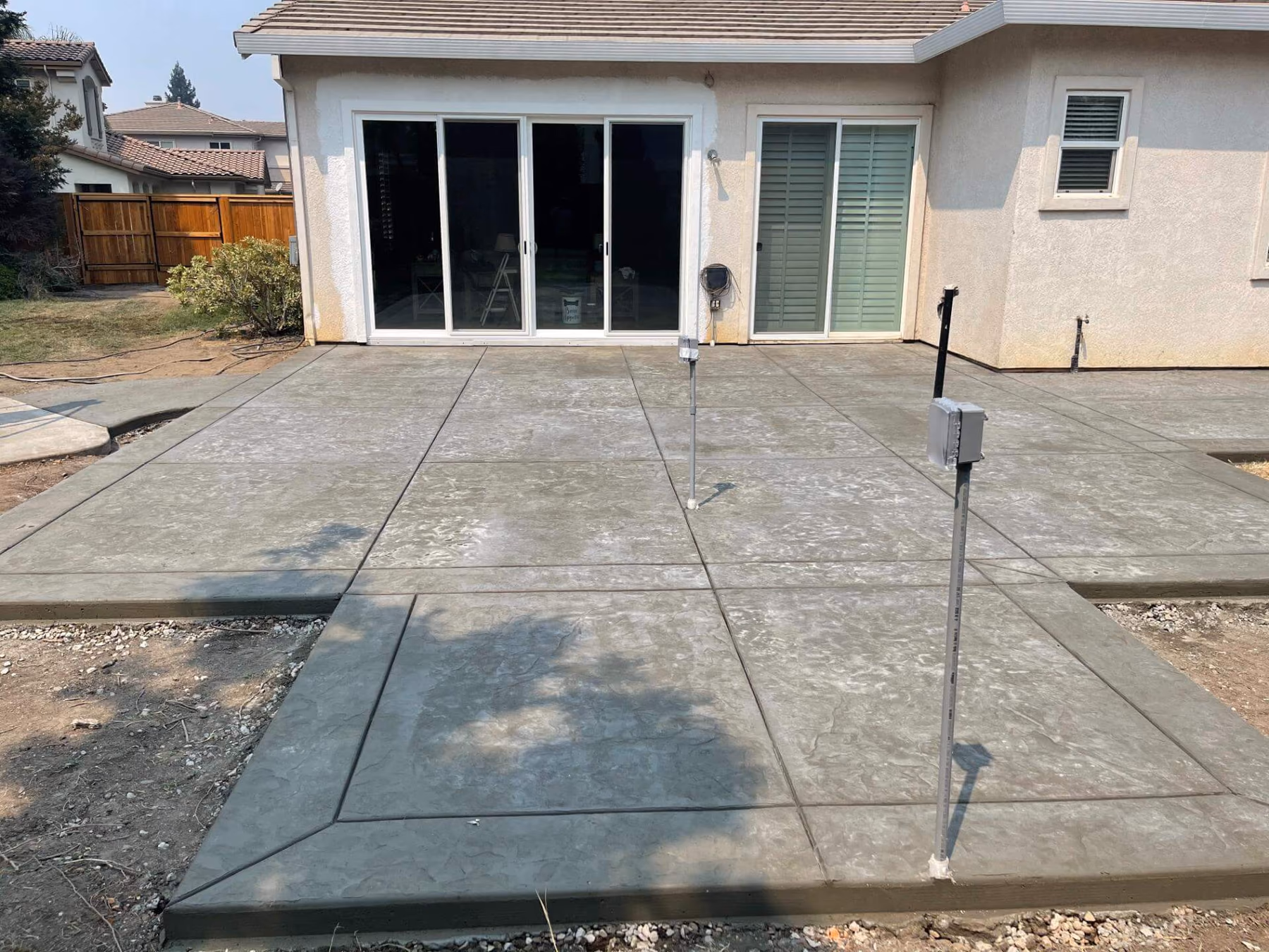 Concrete patio installed by CA Pro Concrete