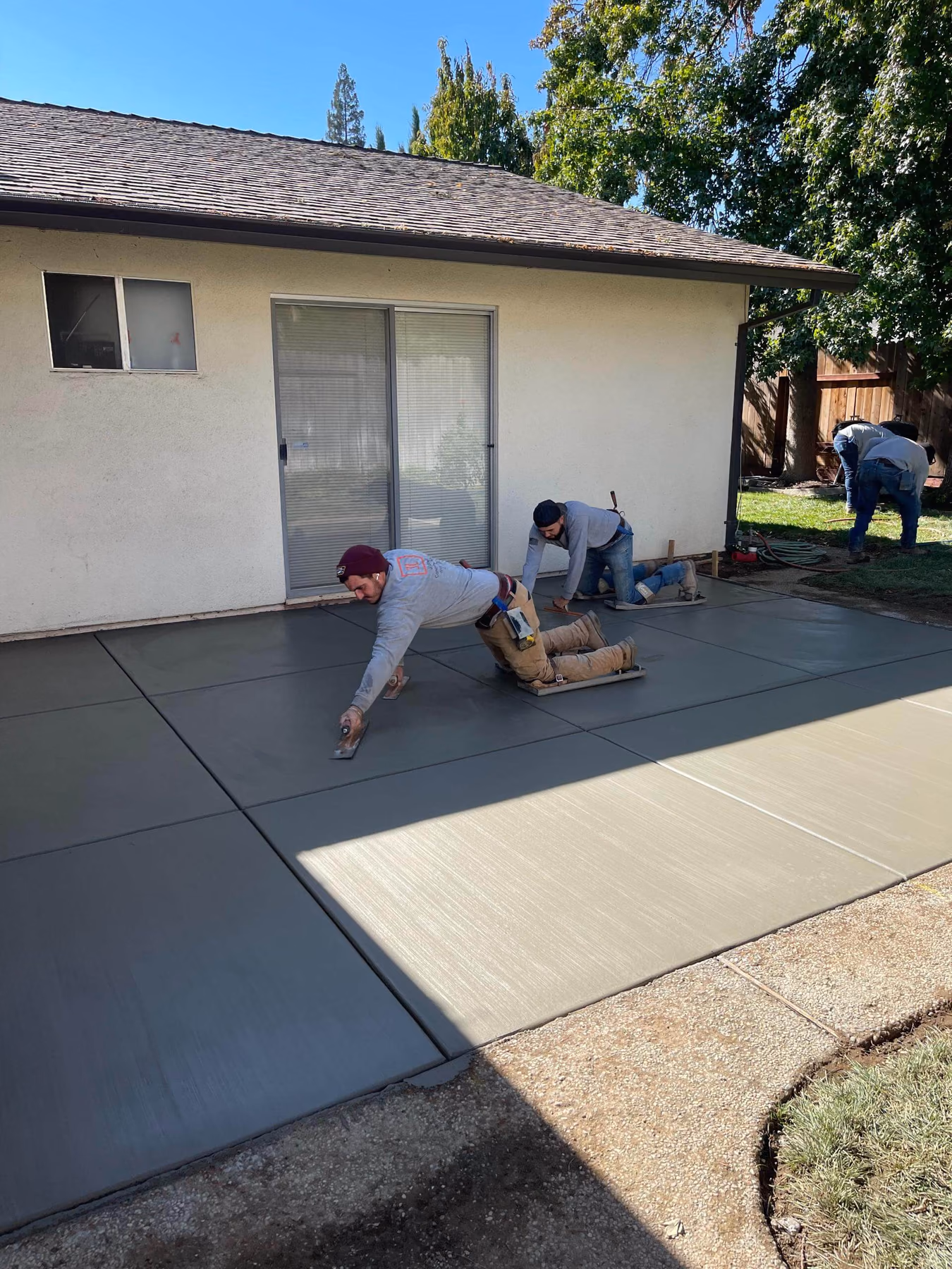 Concrete patio installed by CA Pro Concrete