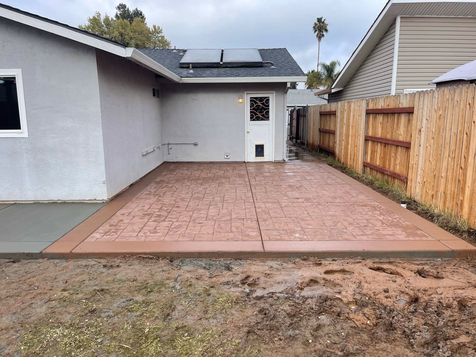 Concrete patio installed by CA Pro Concrete
