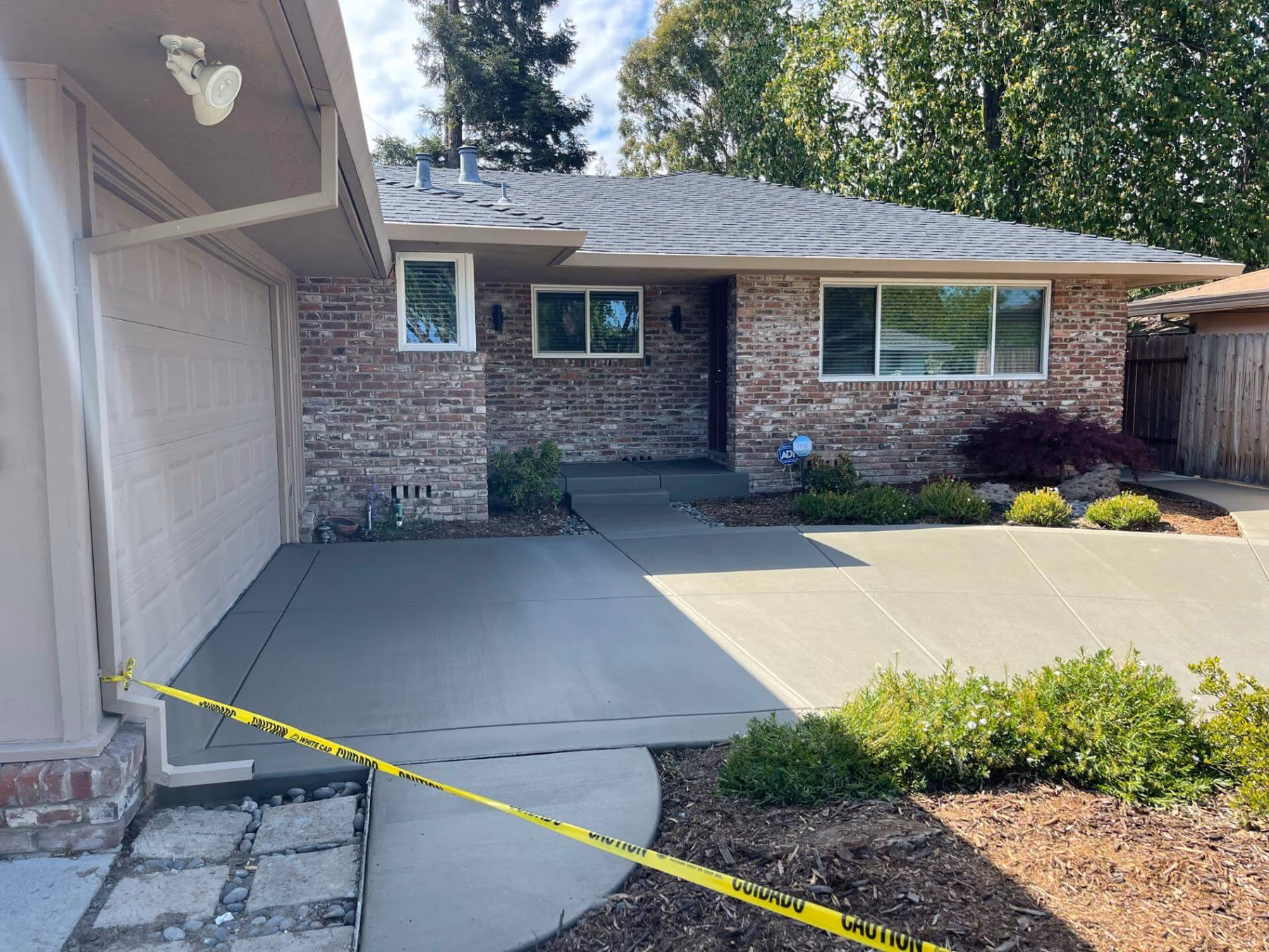 Concrete patio installed by CA Pro Concrete