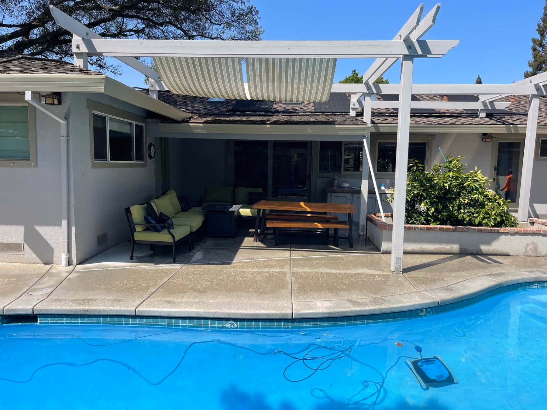 Concrete pool deck installed by CA Pro Concrete
