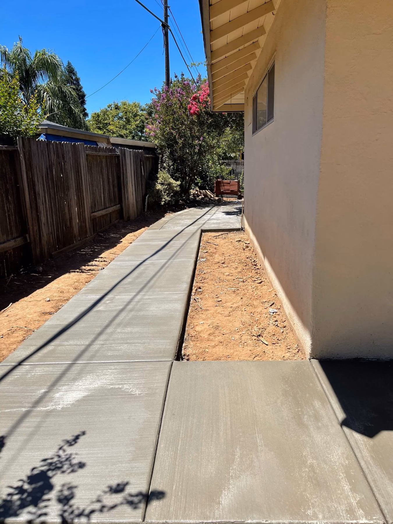 Concrete walkway installed by CA Pro Concrete