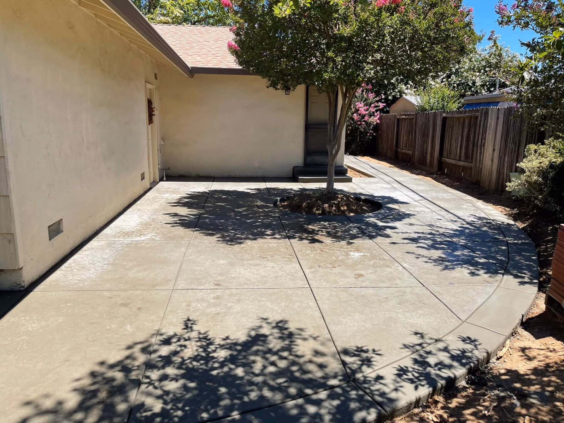 Concrete walkway installed by CA Pro Concrete