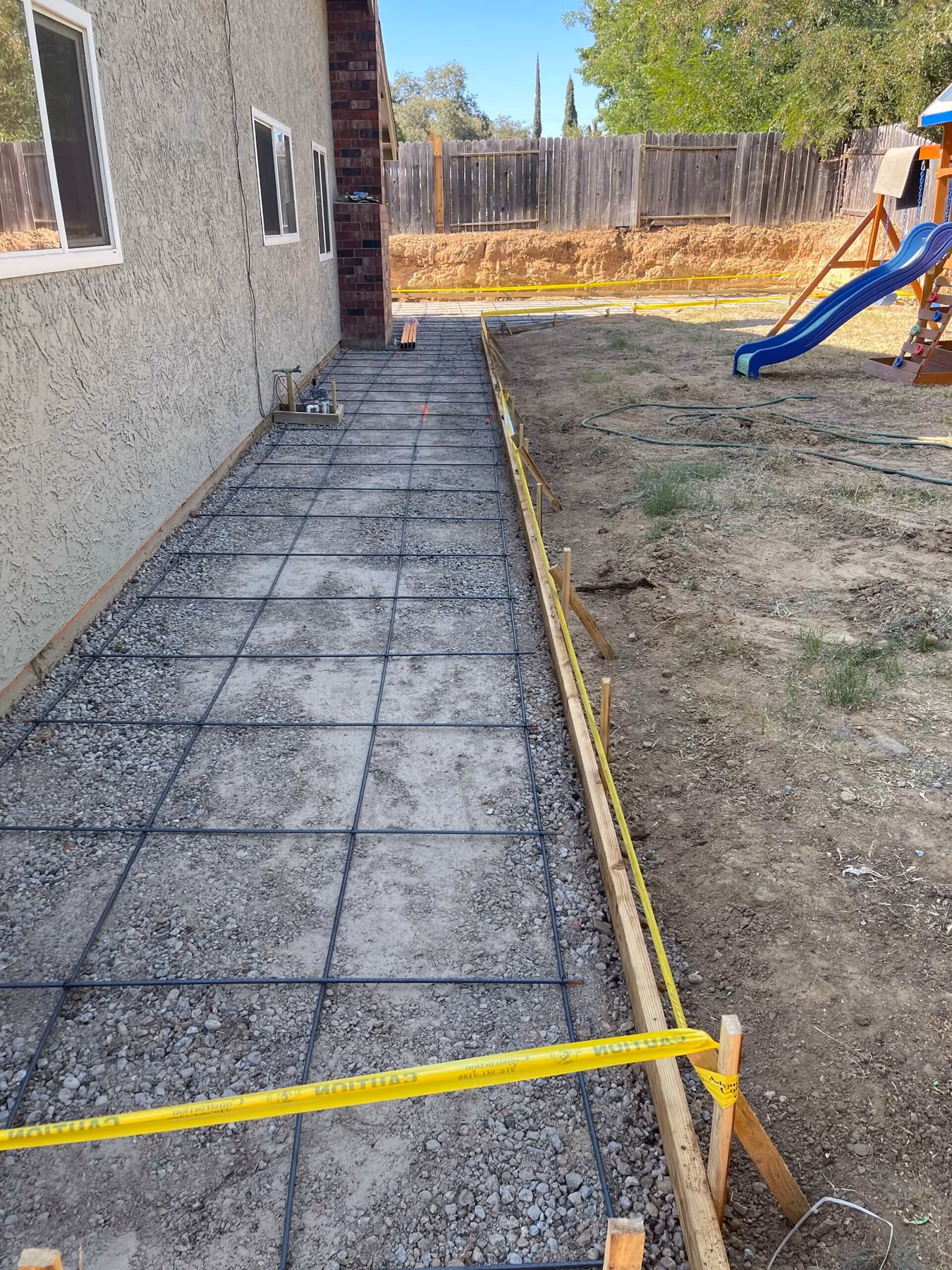 Concrete walkway installed by CA Pro Concrete