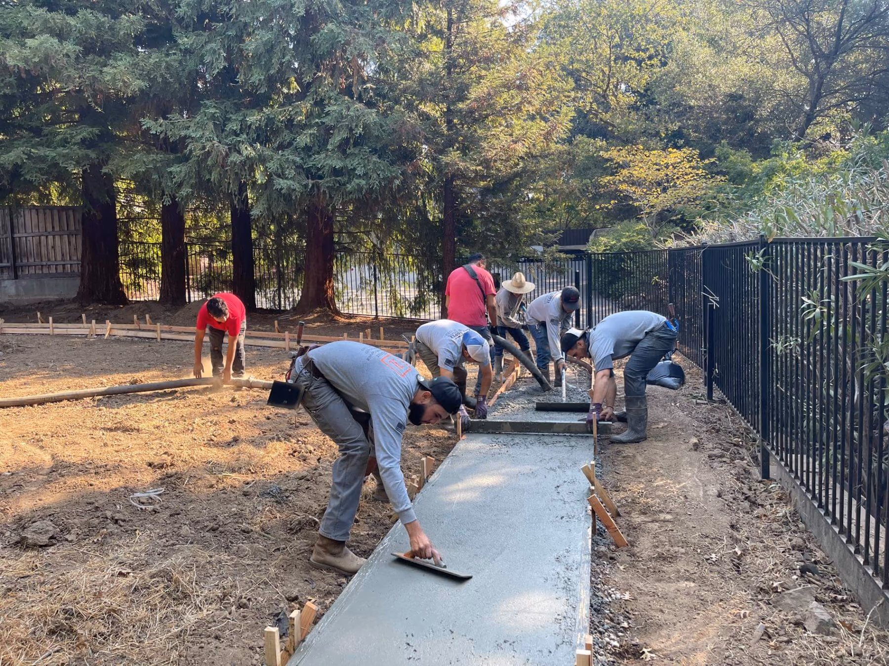 Concrete walkway installed by CA Pro Concrete