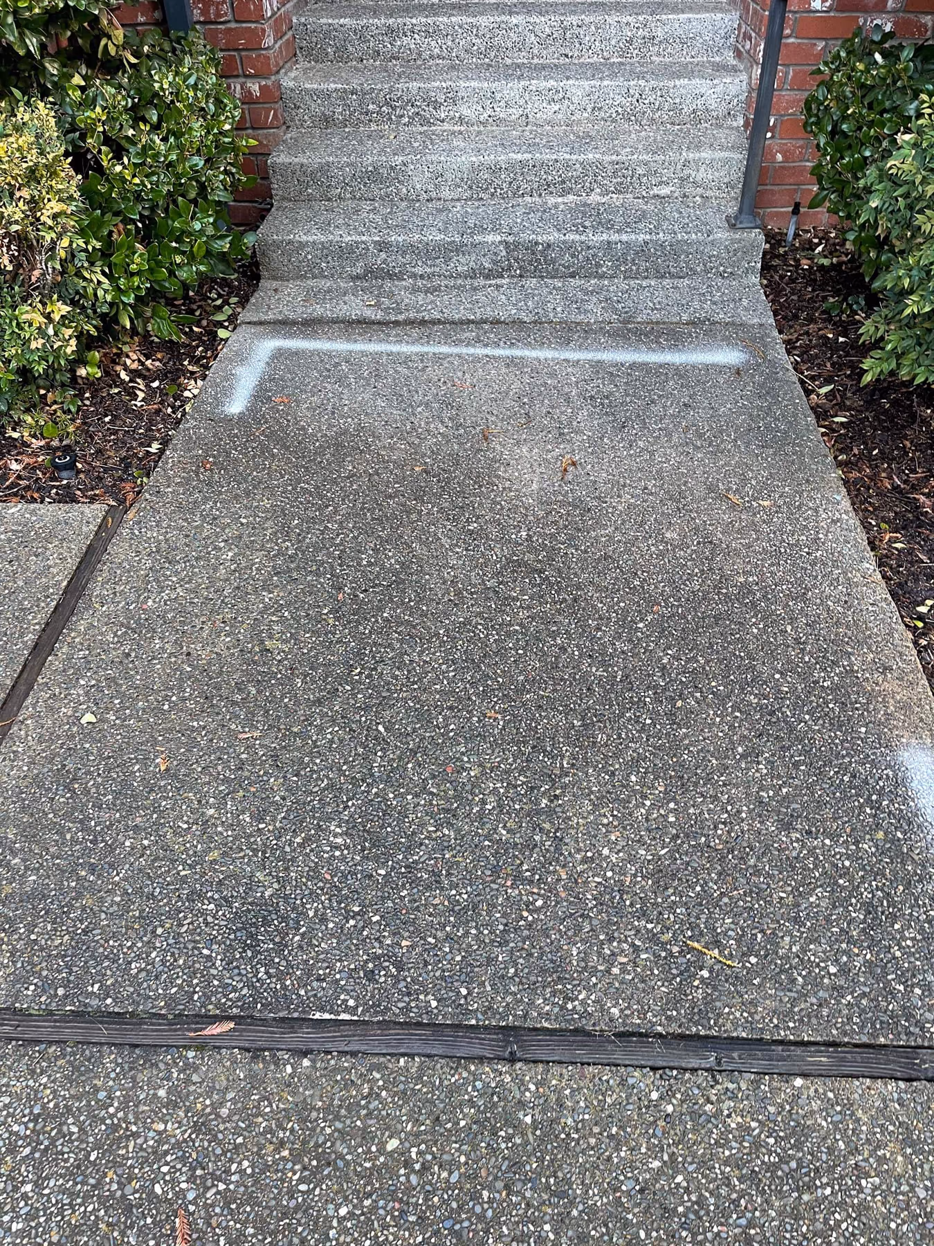 Concrete walkway installed by CA Pro Concrete
