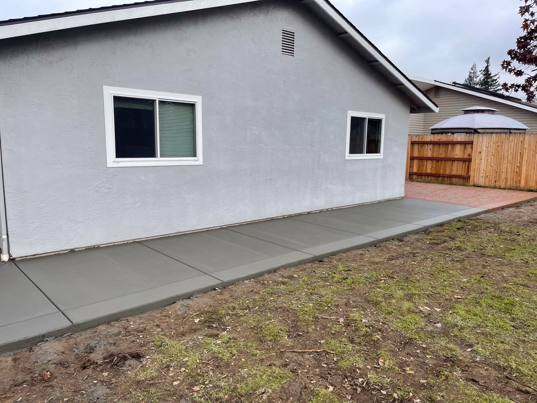 Concrete walkway installed by CA Pro Concrete
