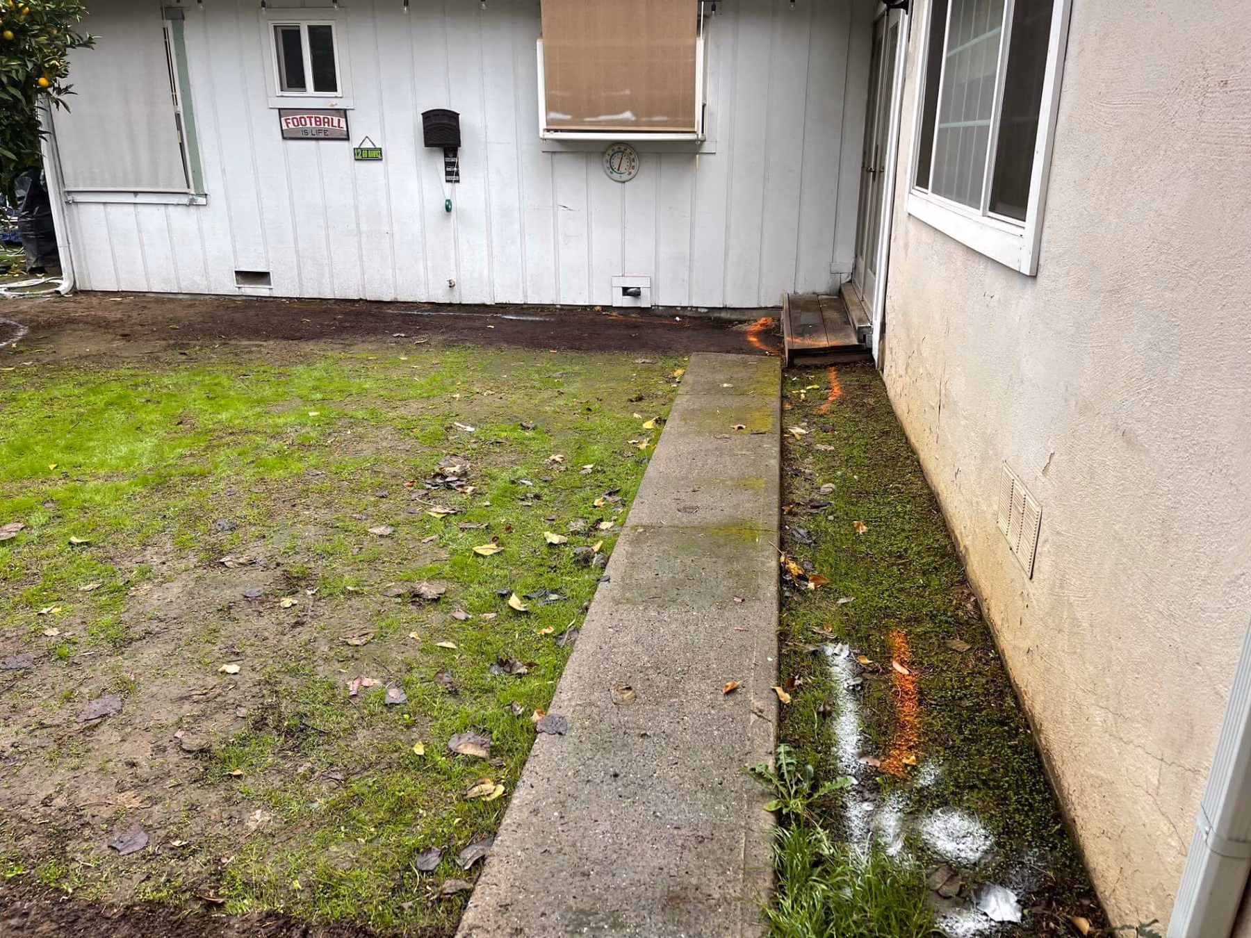 Concrete walkway installed by CA Pro Concrete