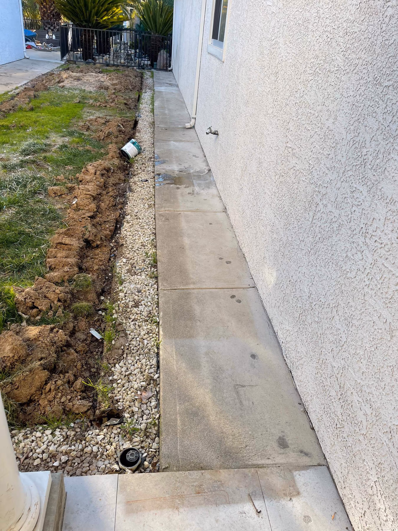 Concrete walkway installed by CA Pro Concrete