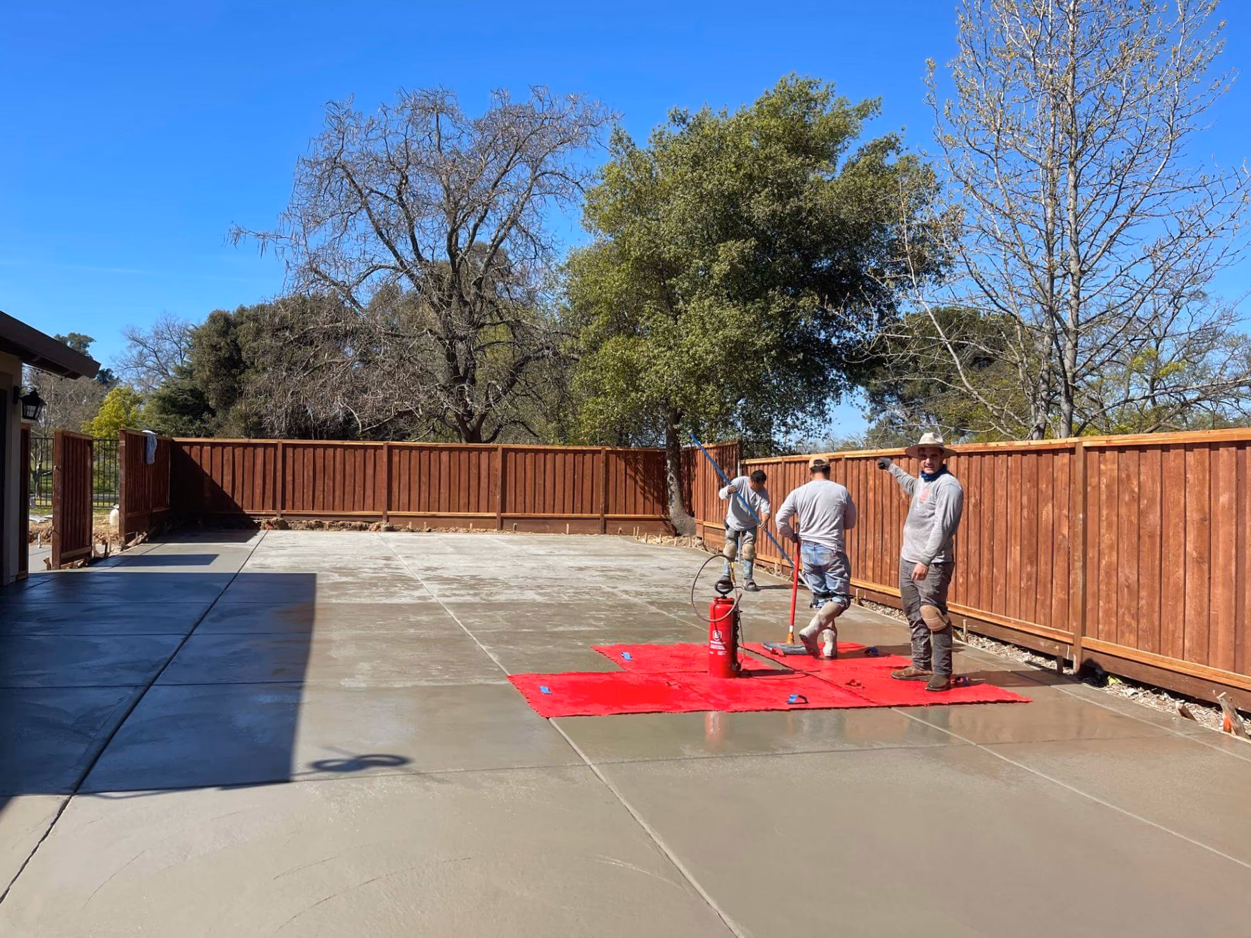 Concrete walkway installed by CA Pro Concrete